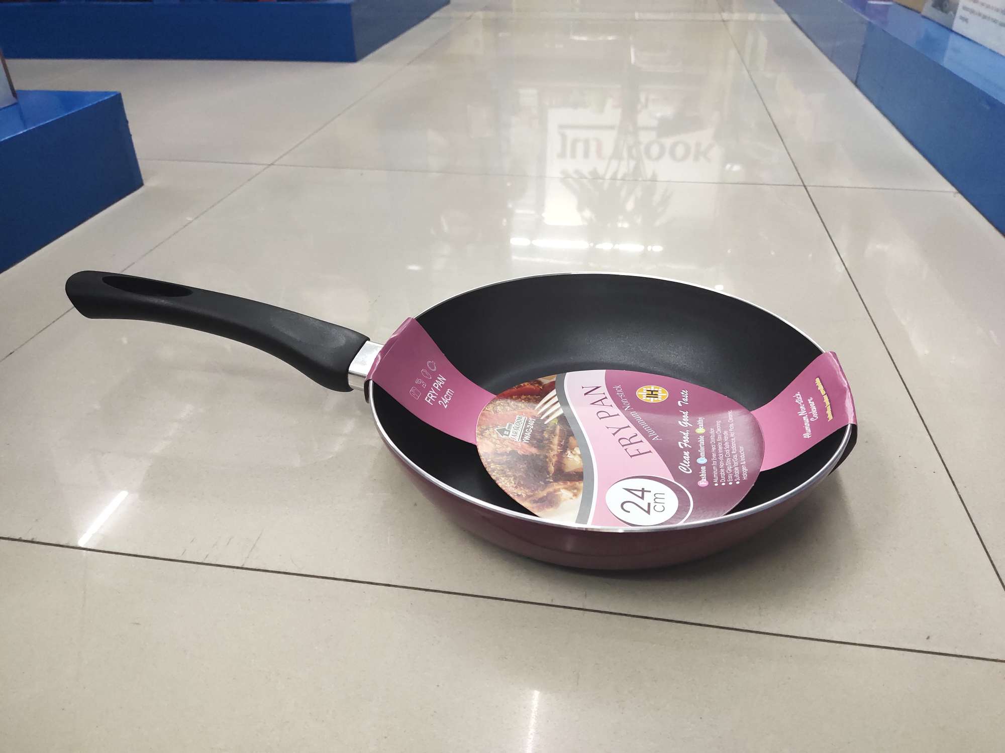 SARACOOK household 24cm flat pan, non-stick pan, induction cooker and gas stove dual-purpose frying pan and wok