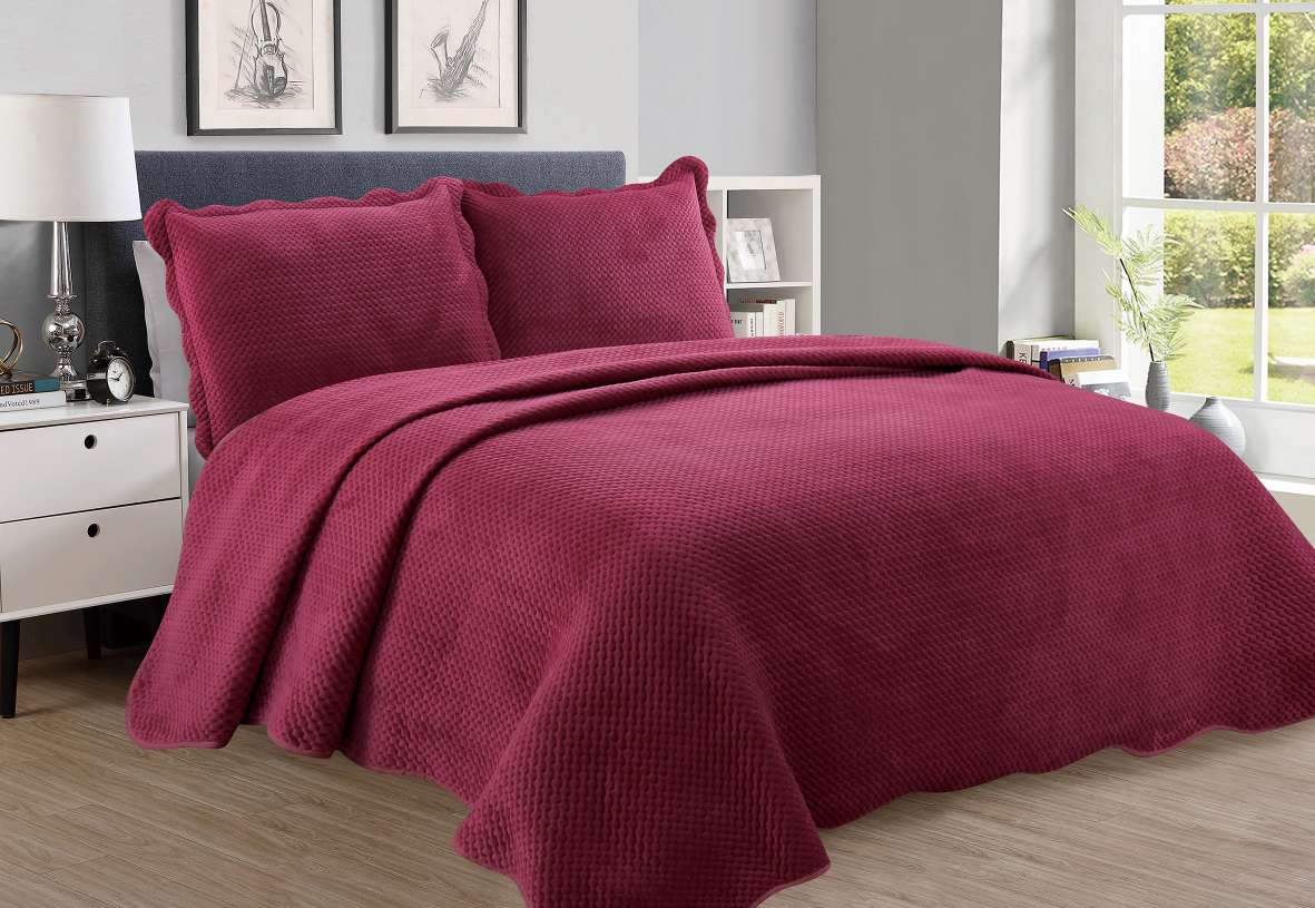 2020纯色水晶绒三件套产品图