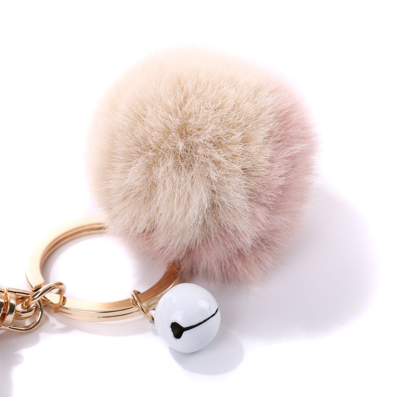 Little rabbit car keychain, cute plush bag, pendant, doll, figurine, accessory, girlish heart pendant, gift circle Specification image