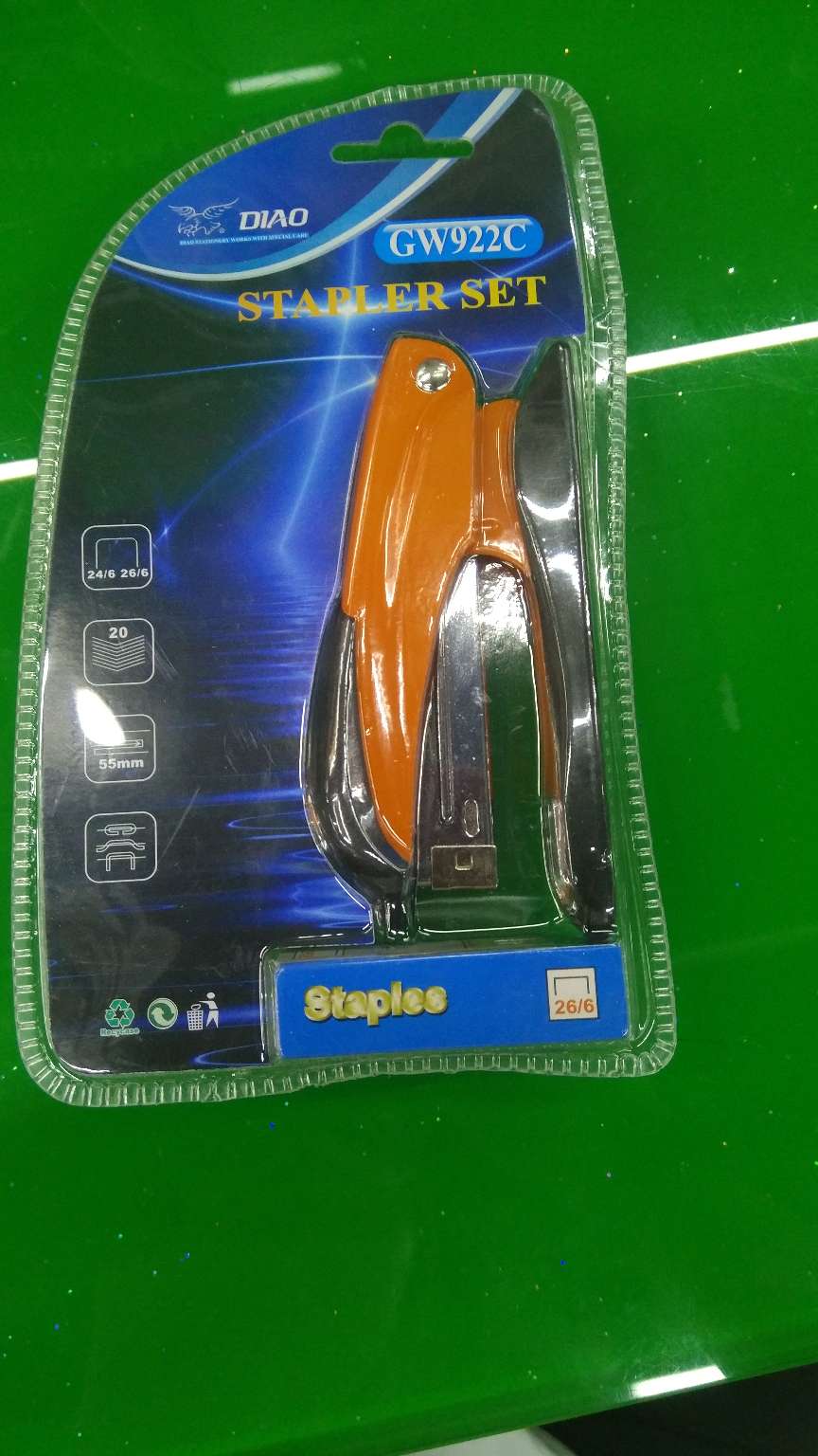 Set stapler, stapler, staples, stapler, staples, set stapler, 10-gauge and 12-gauge staples, office supplies, stationery supplies