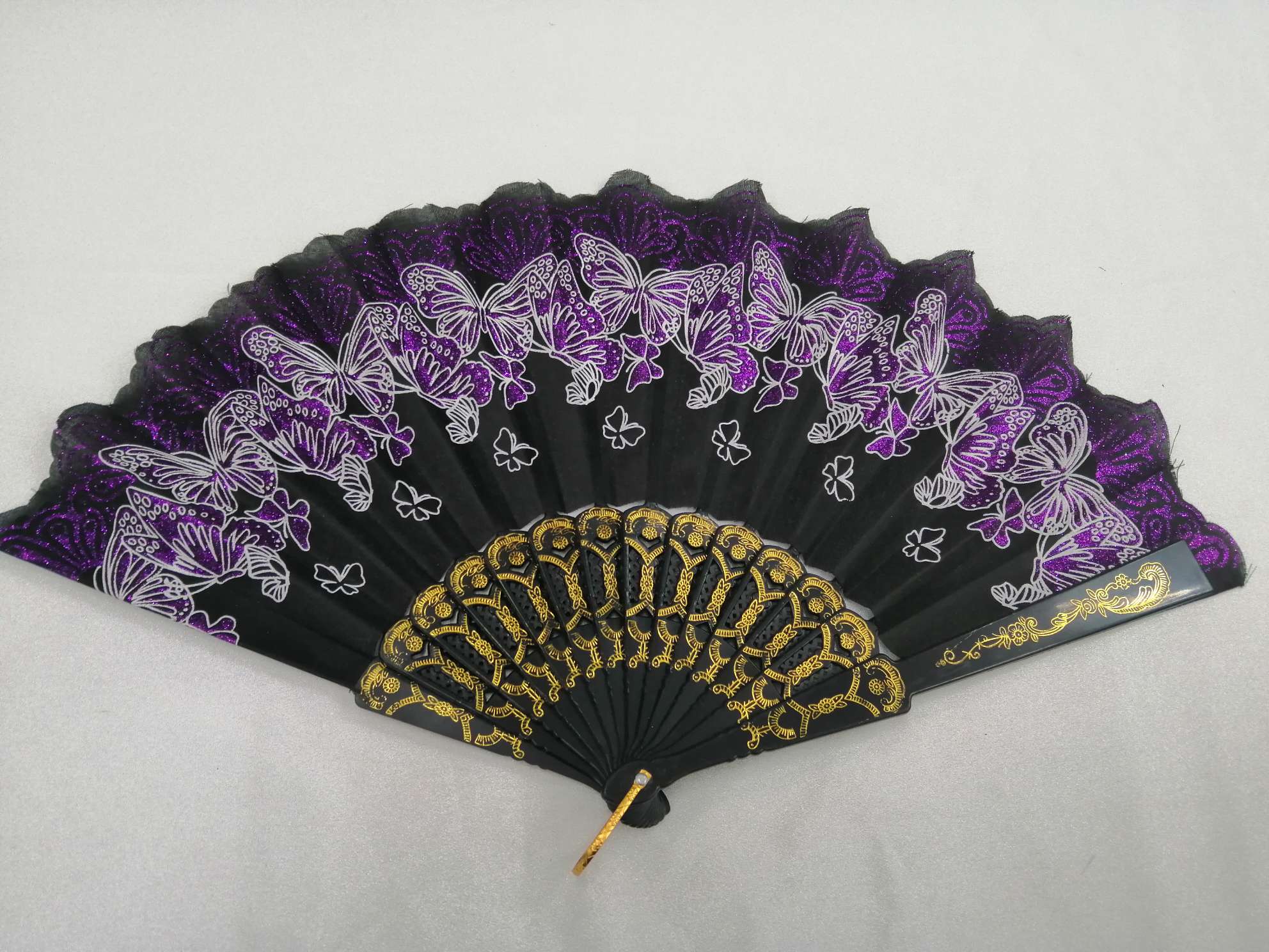 彩蝶中国风白底实物图