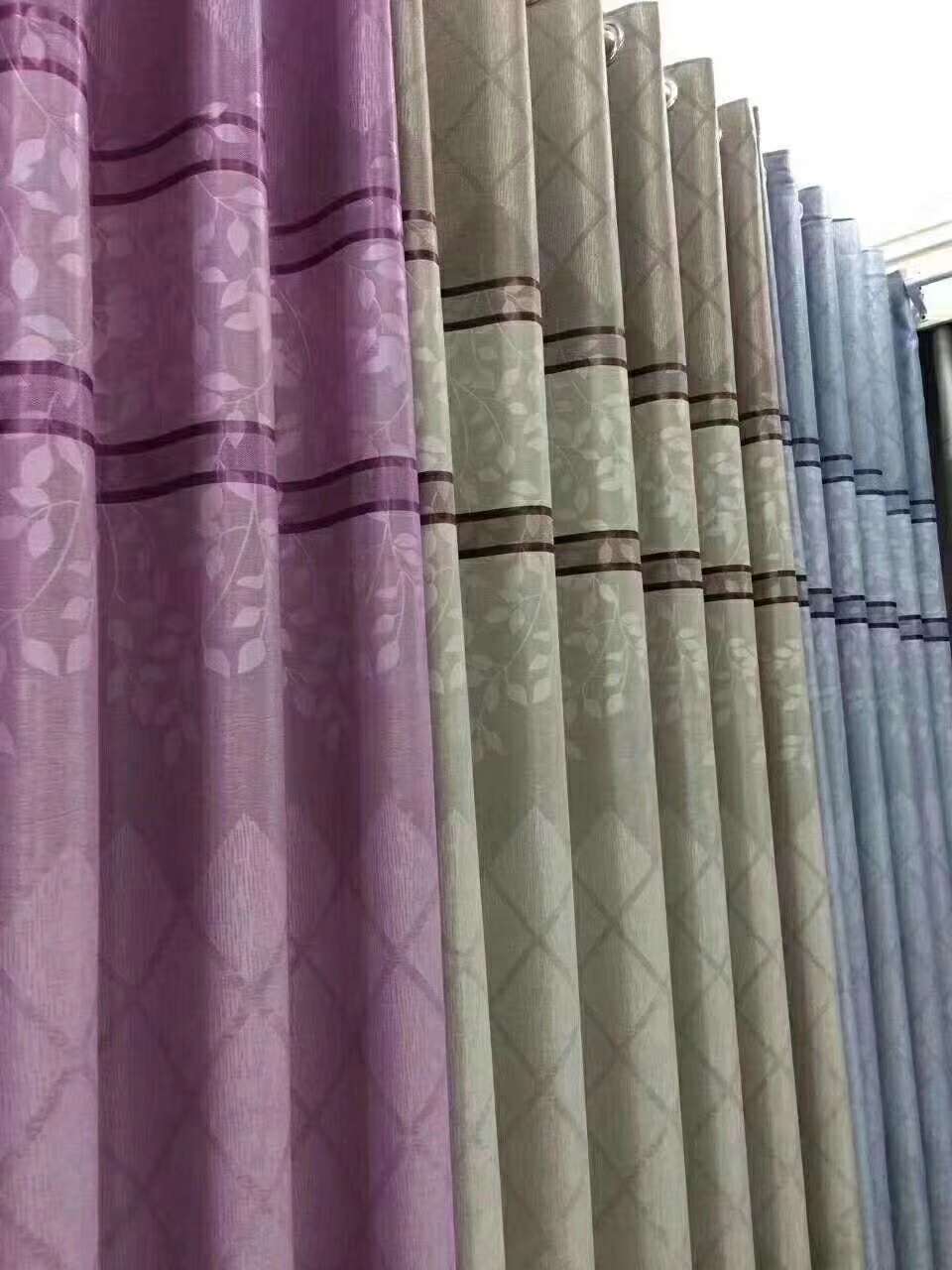 New style factory direct sales available for retail and wholesale of jacquard cationic sunshade curtain fabric undefined