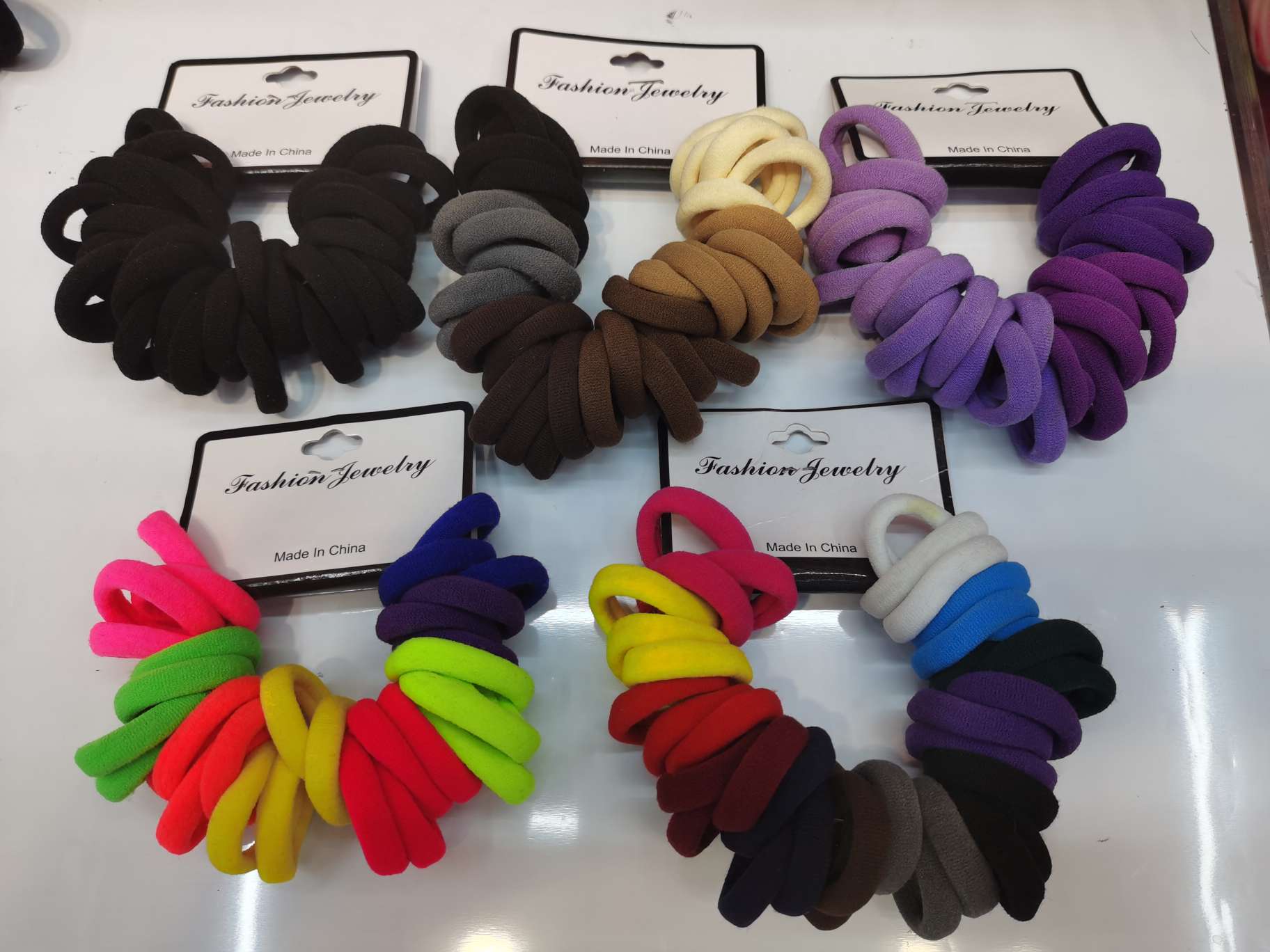 New South Korean version of children's mini color hair ring high stretch head ring trumpet cord thumbnail