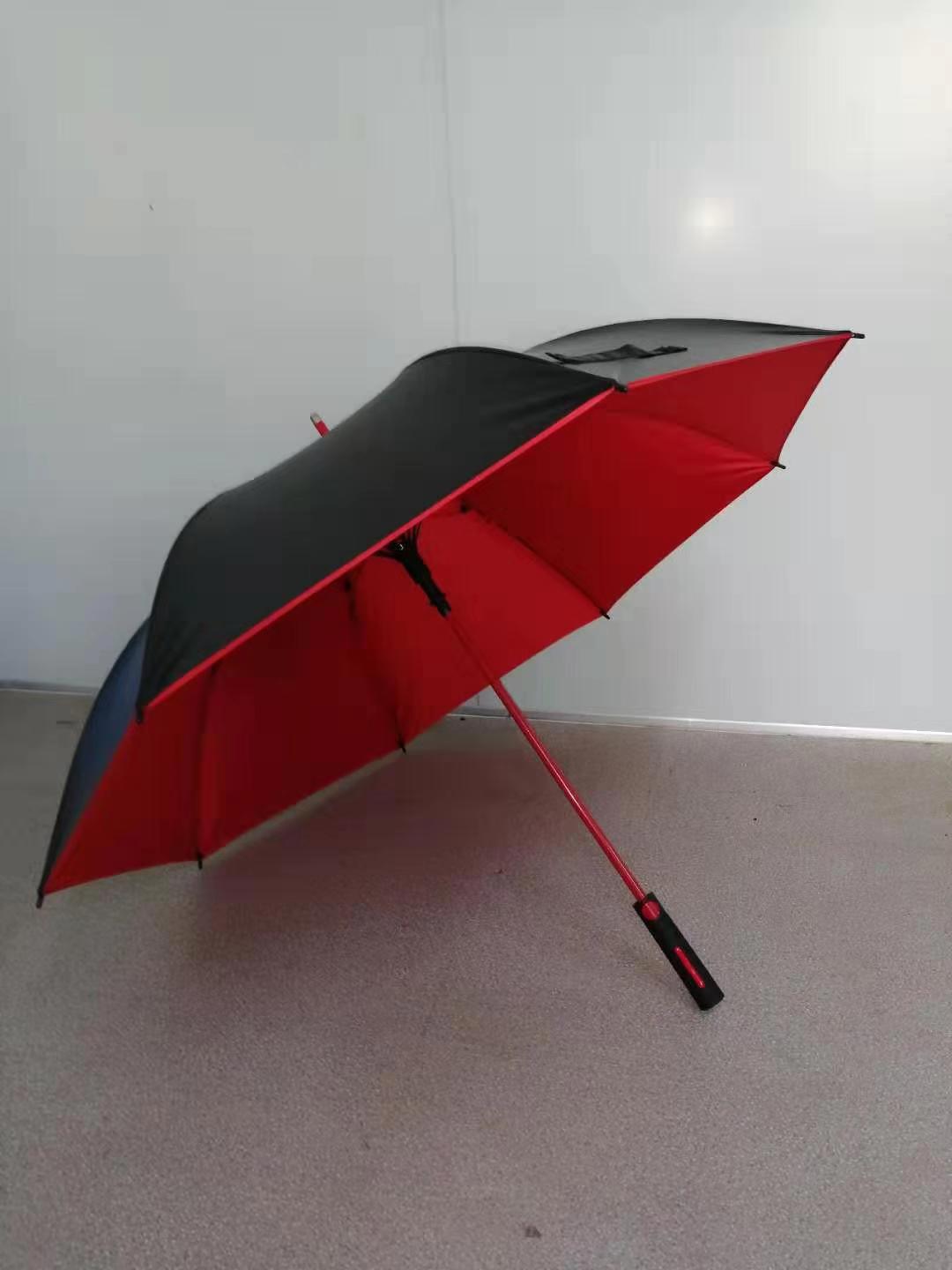 High-end straight-bar black rubber sun protection gifts, umbrellas, business gifts, and customizable printed advertisements