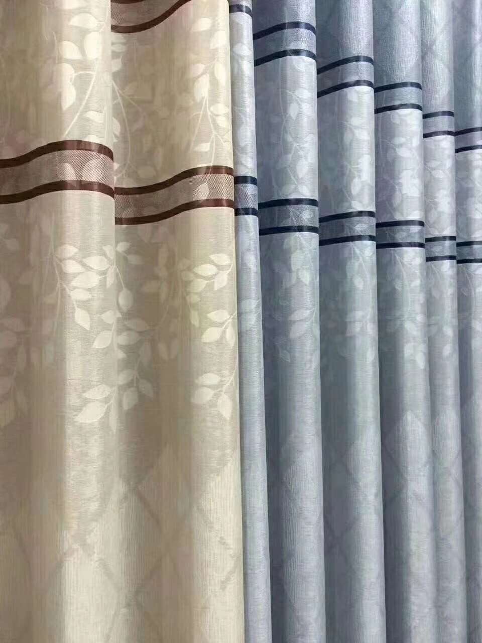 New style factory direct sales available for retail and wholesale of jacquard cationic sunshade curtain fabric Item Picture
