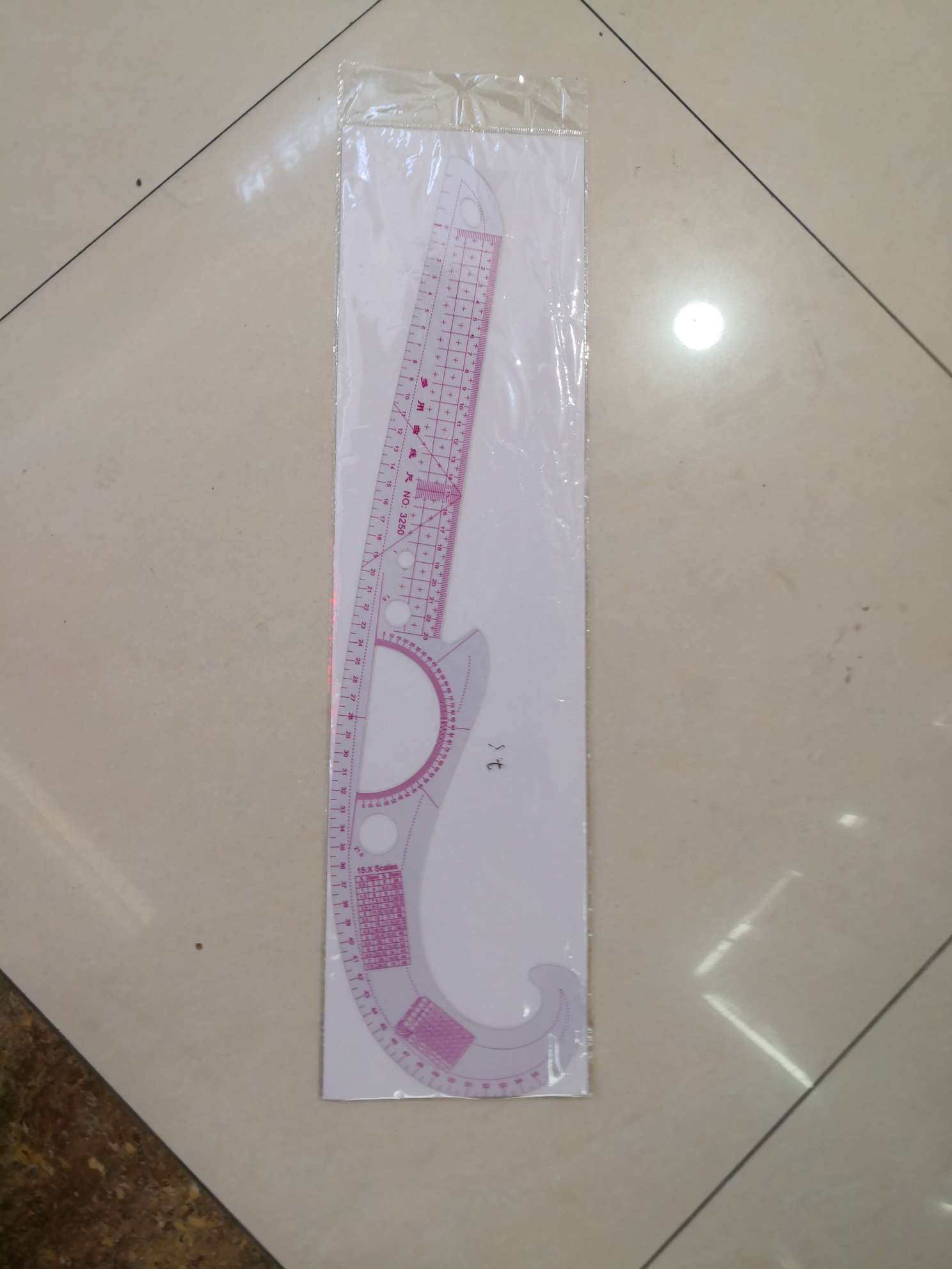 3250透明服装尺适用于截剪做衣服用的的