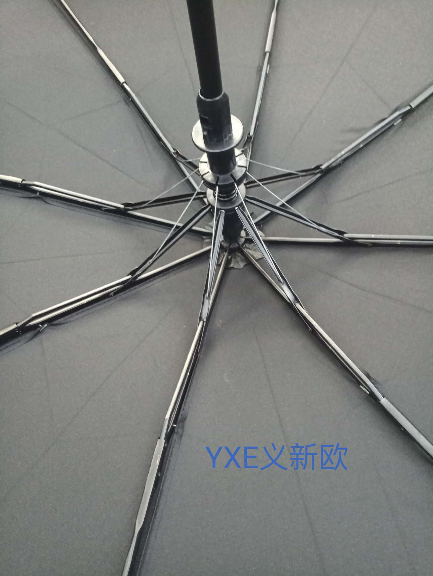 Three-fold umbrella, advertising umbrella, black umbrella, folding umbrella Item Picture
