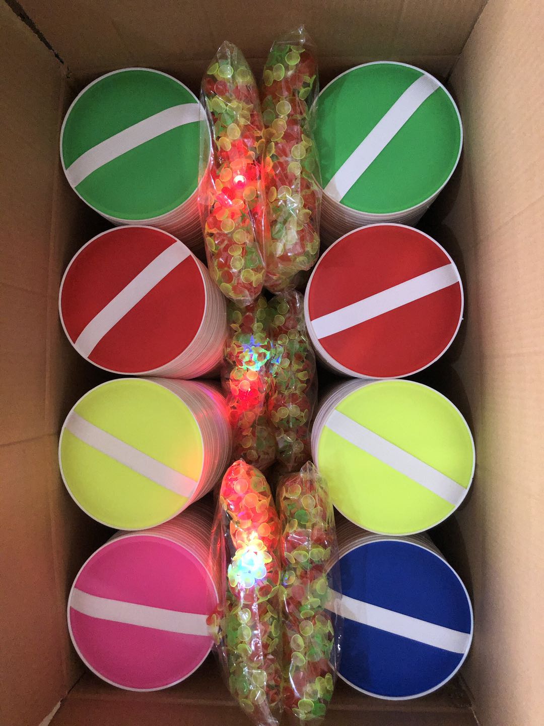 Colored suction cup balls are sticky balls