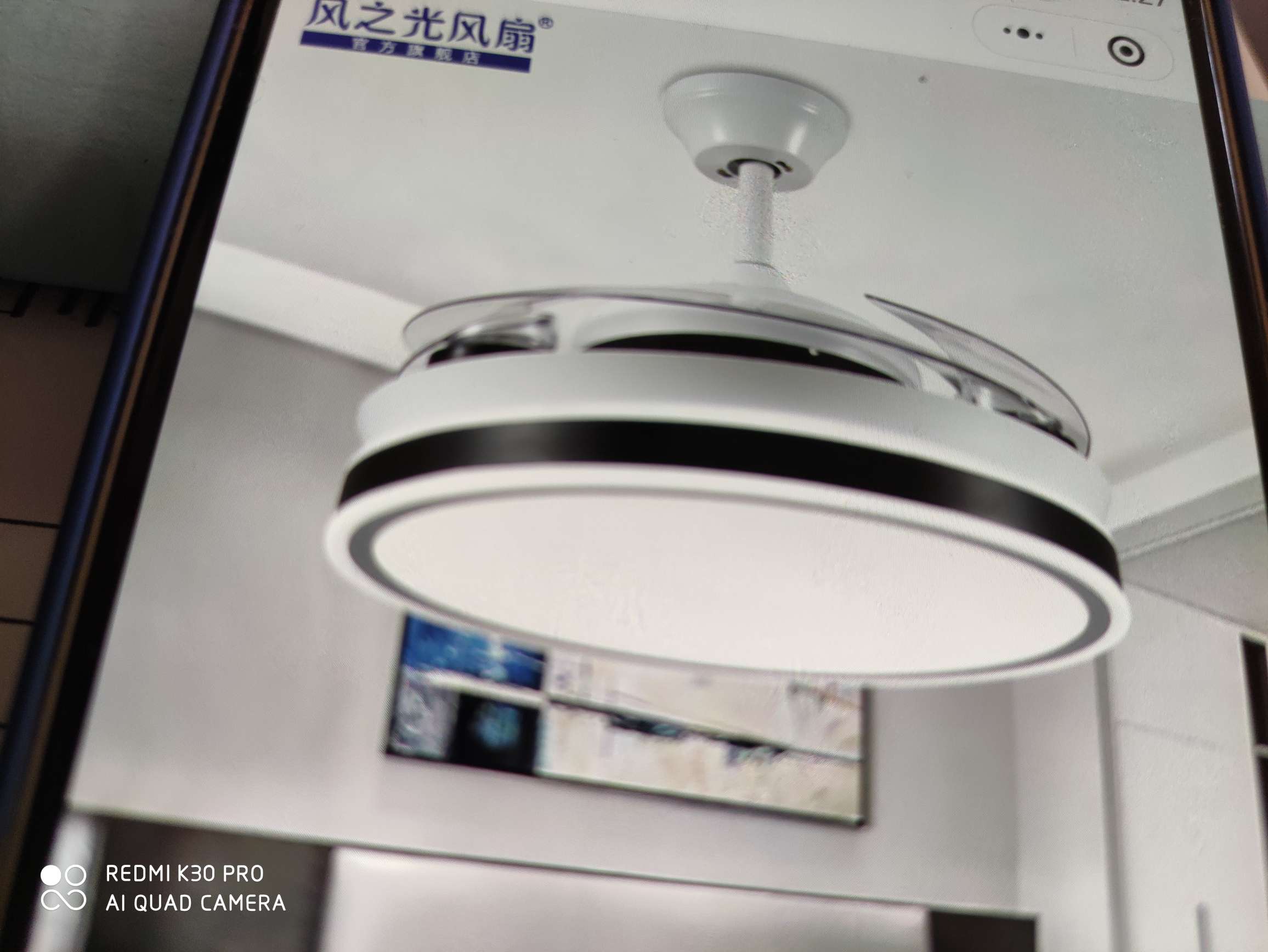 The Wind Light L8853 white 42-inch LED72W dual-color variable light invisible fan lamp can be equipped with or without a frequency converter for your choice Application Scenario