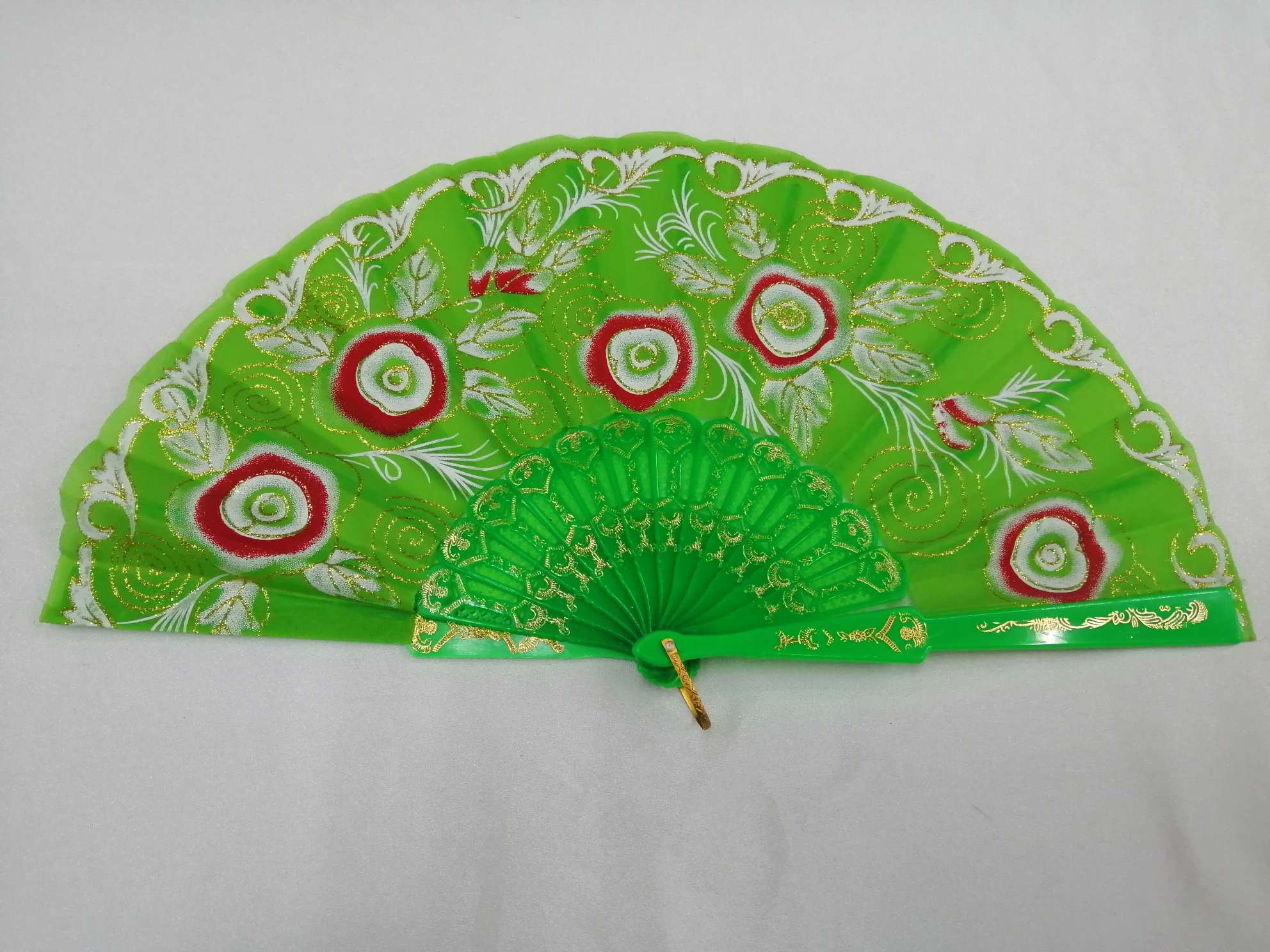 彩杆玫瑰花中国风细节图