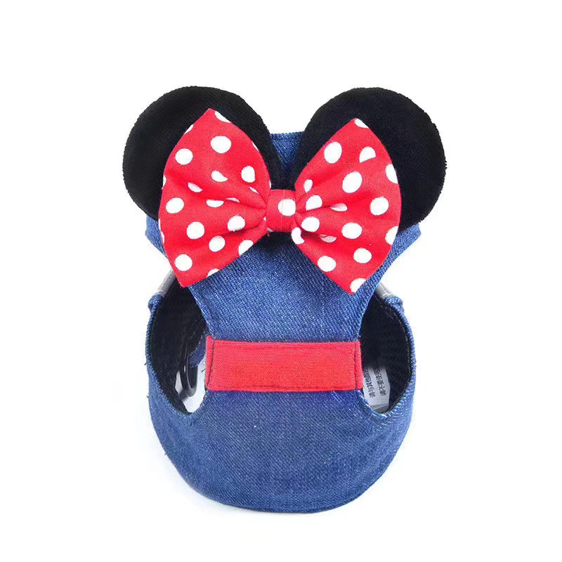 新款胸背到货了，透气的棉质面料➕透气网眼布，夏天也不会闷热，米奇大耳朵，灵动可爱