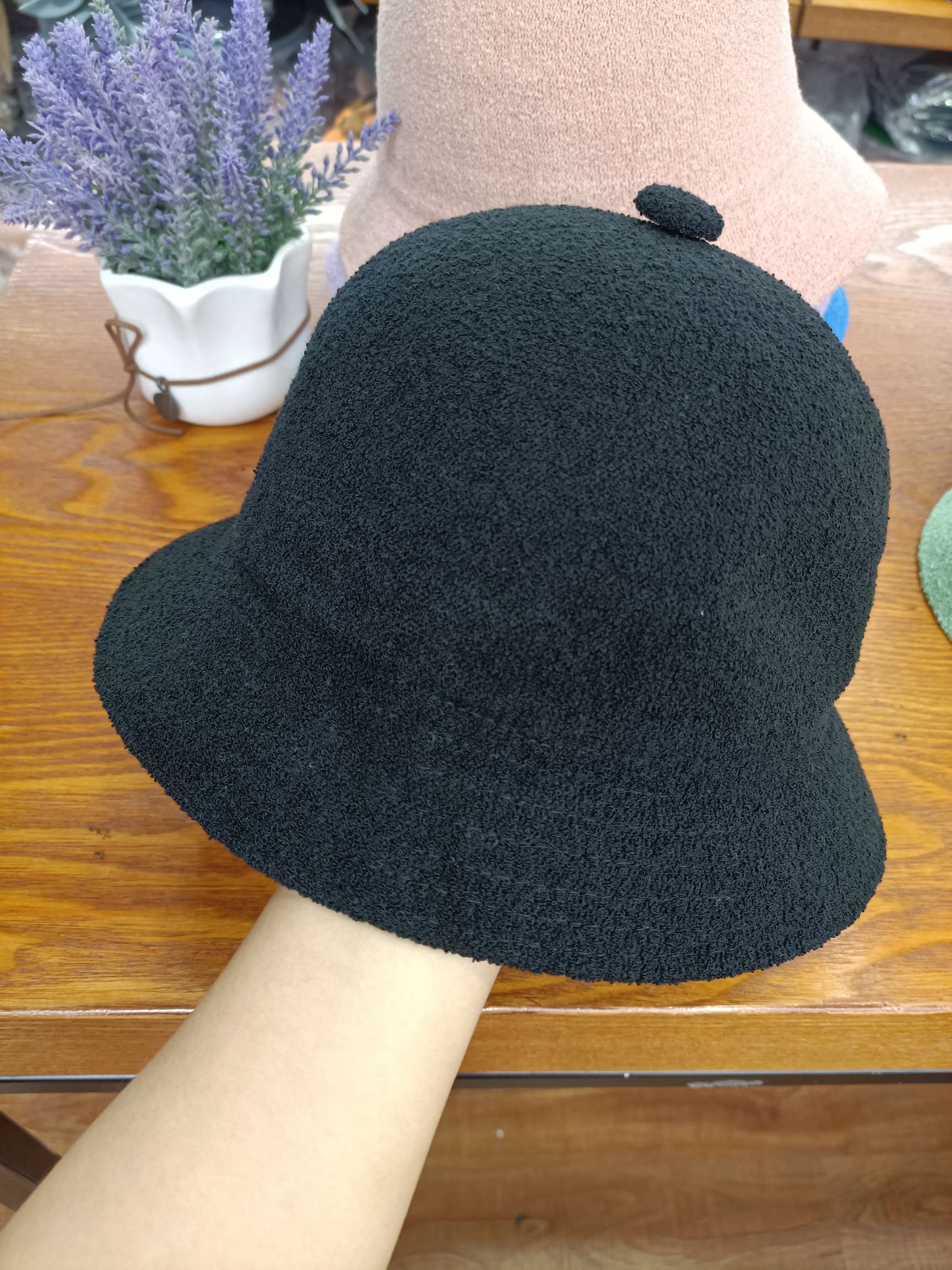 Fashionable Fisherman Hat Basin Hat Loop Yarn Button Hat Visor Hat Everything Specification drawing