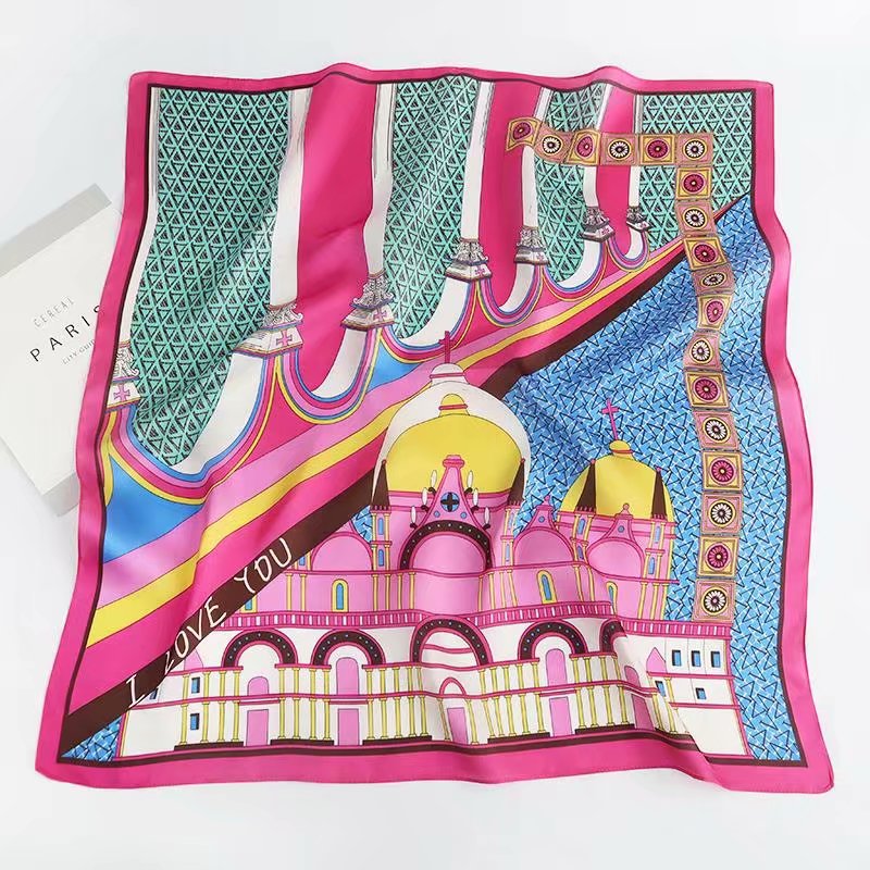 Colored T-Square Towel details Picture