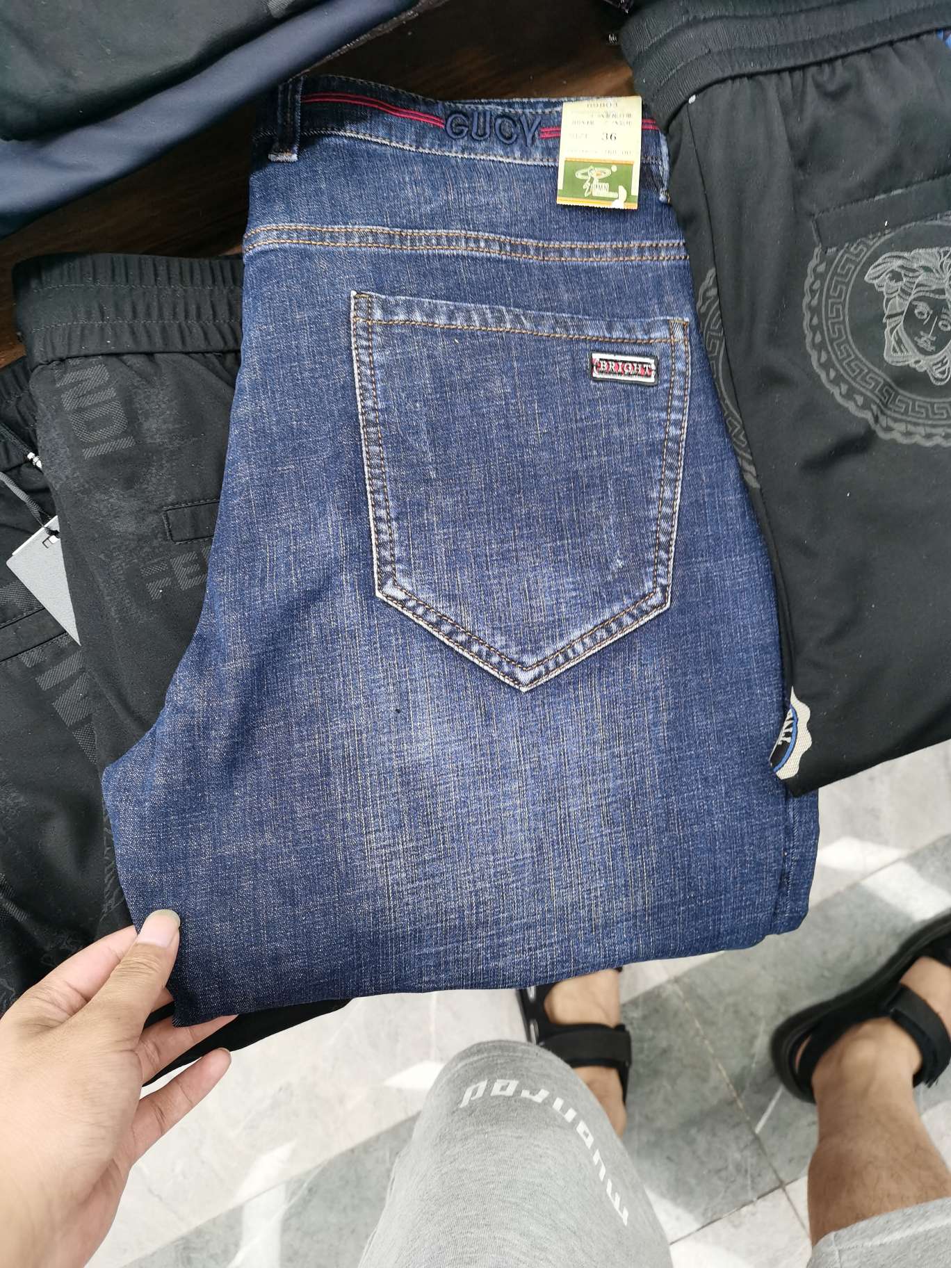 Casual men in jeans details Picture