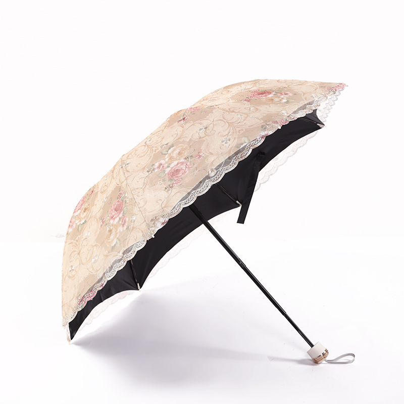Double embroidered vinyl umbrella in four colors