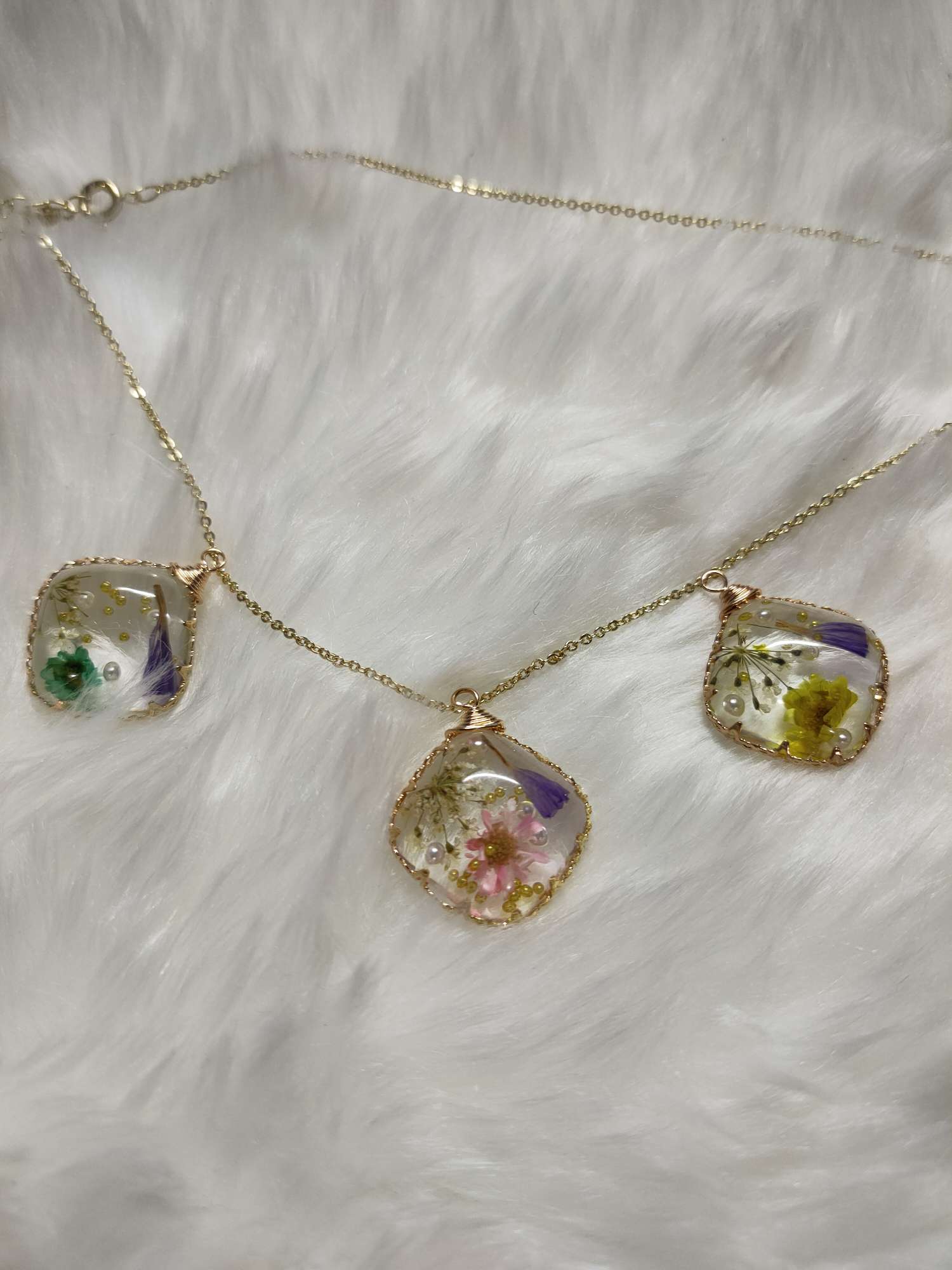 正方形干花挂件产品图