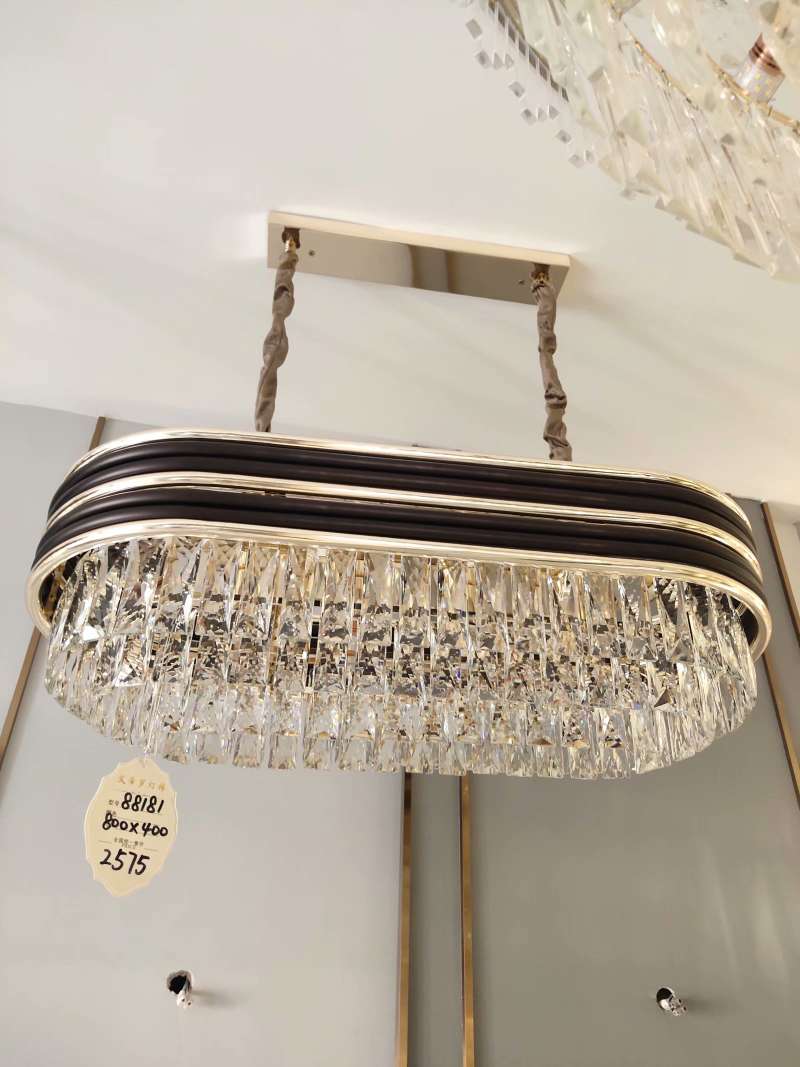 high-end restaurant box built-in small wall-mounted crystal table lamp close observation screen