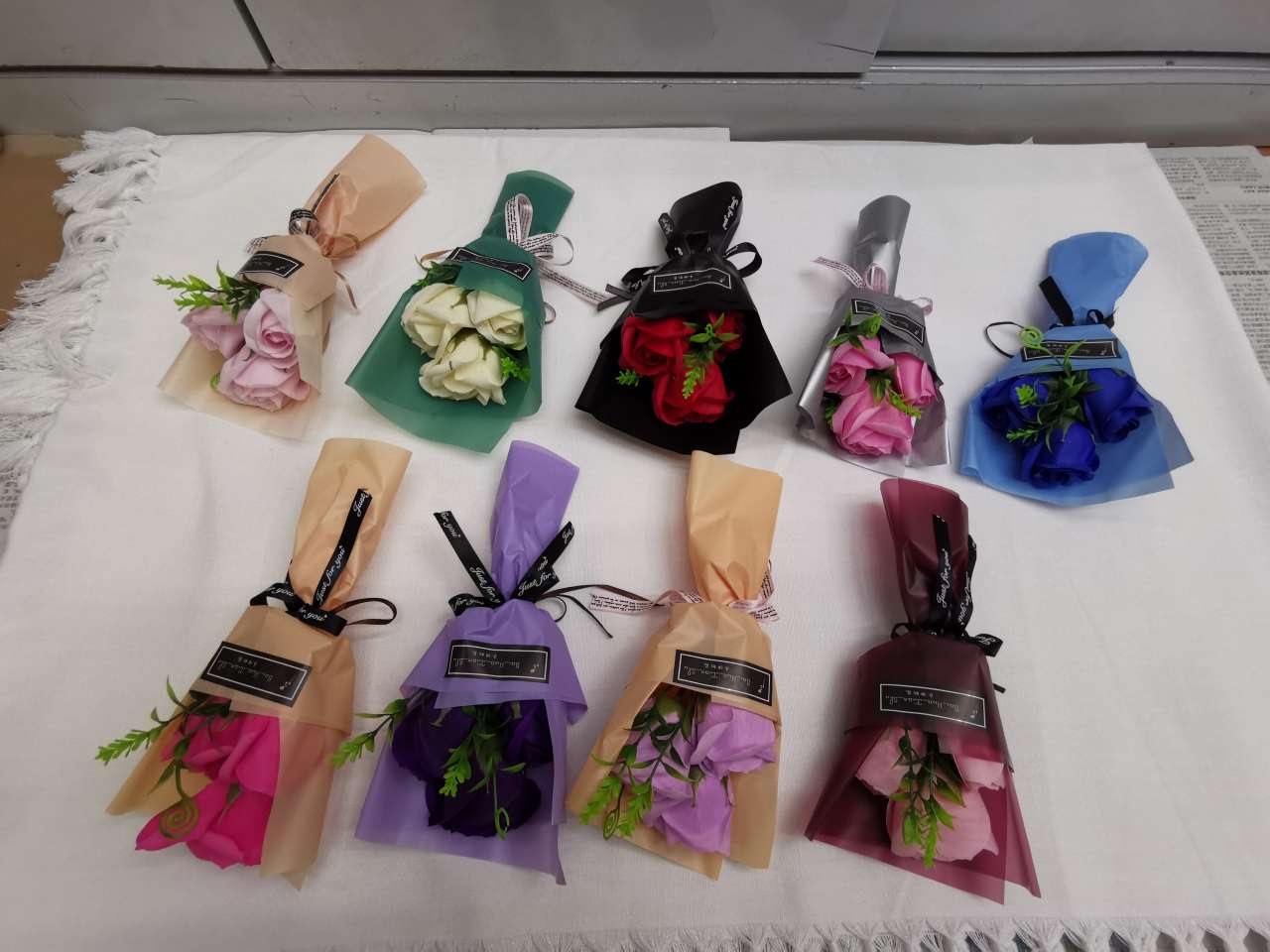 Teachers' Day gift, Mother's Day and Christmas gift: 3 faux soaps, rose Sea Ruo 03 details Picture