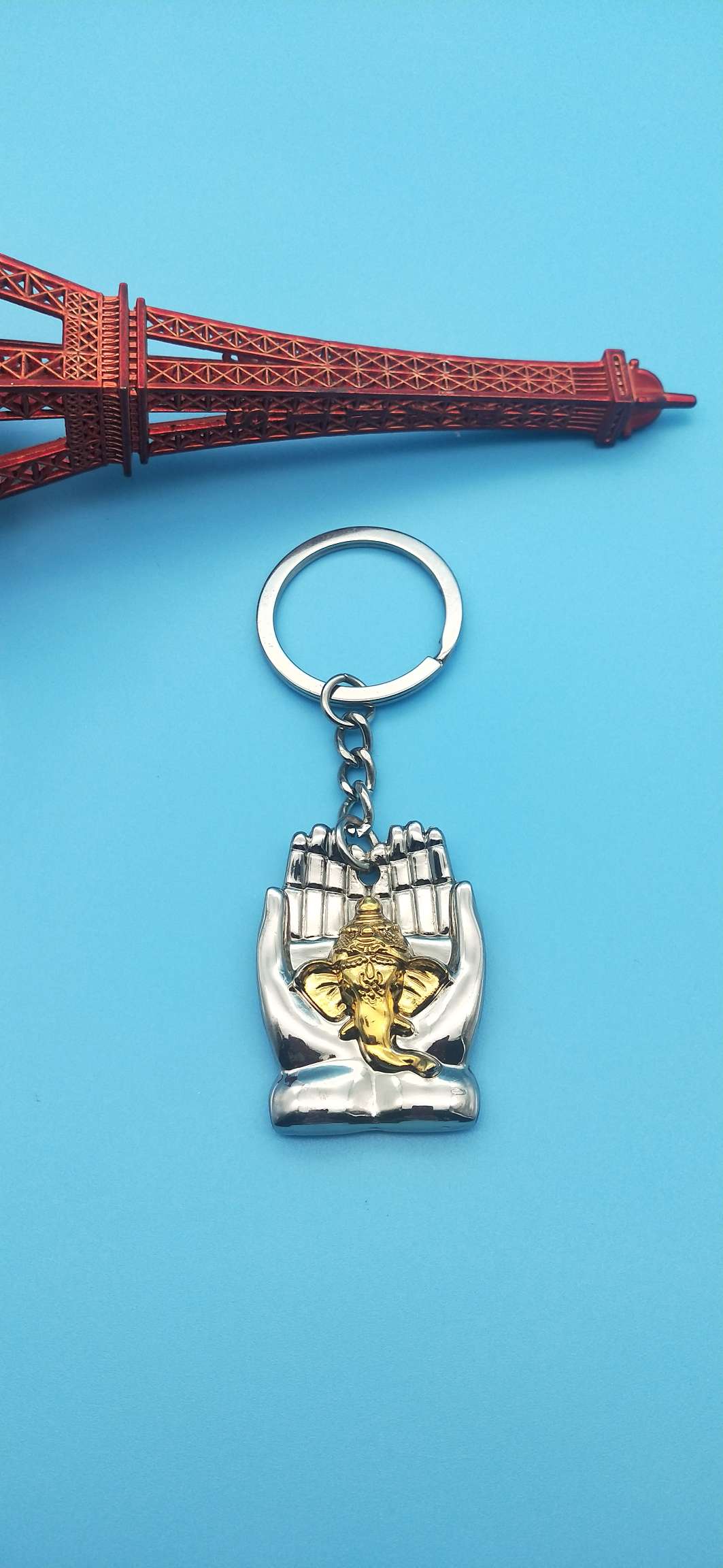 Guangdong zinc alloy Indian elephant keychain Item Picture