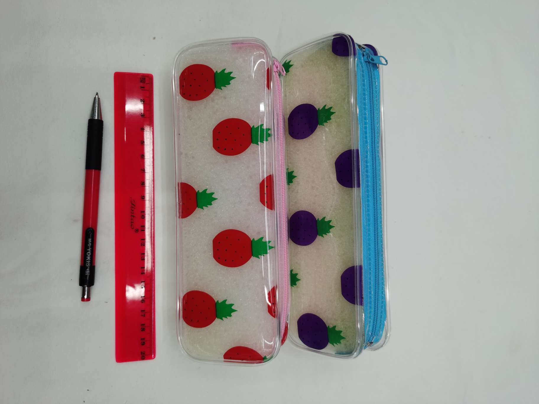 Transparent pen bag hand bag elegant pen bag cartoon pen bag Korean version of pen bag Oxford pen bag cylinder pen bag PVC pen bag nylon pen bag creative pen bag web celebrity pen bag student pen bag cotton and hemp pen bag large capacity pen bag thumbnail