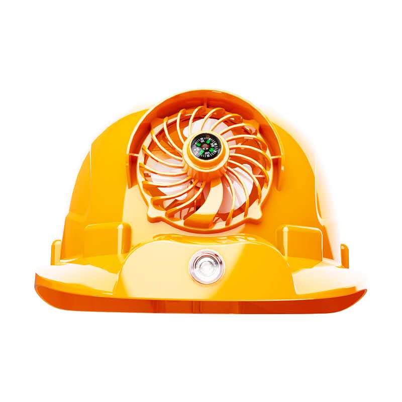 2020 new fan safety helmet, high power, mute King, with charger treasure safety helmet