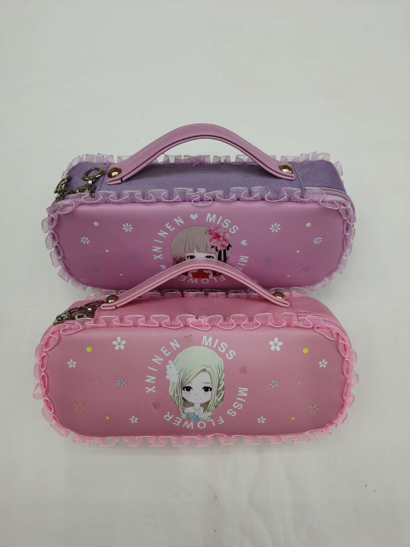 Hand bag elegant pen bag cartoon pen bag Korean version of pen bag Oxford pen bag cylinder pen bag PVC pen bag nylon pen bag creative pen bag web celebrity student pen bag cotton and hemp pen bag large capacity pen bag thumbnail