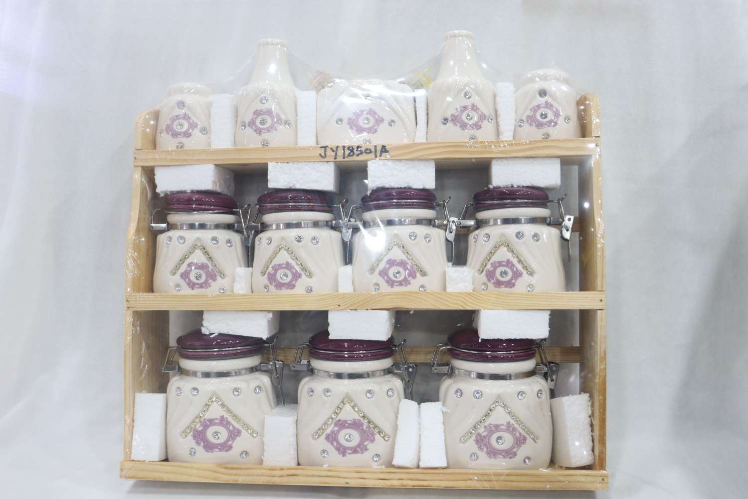 Dingmei Ceramic set 12 seasoning jars details Picture