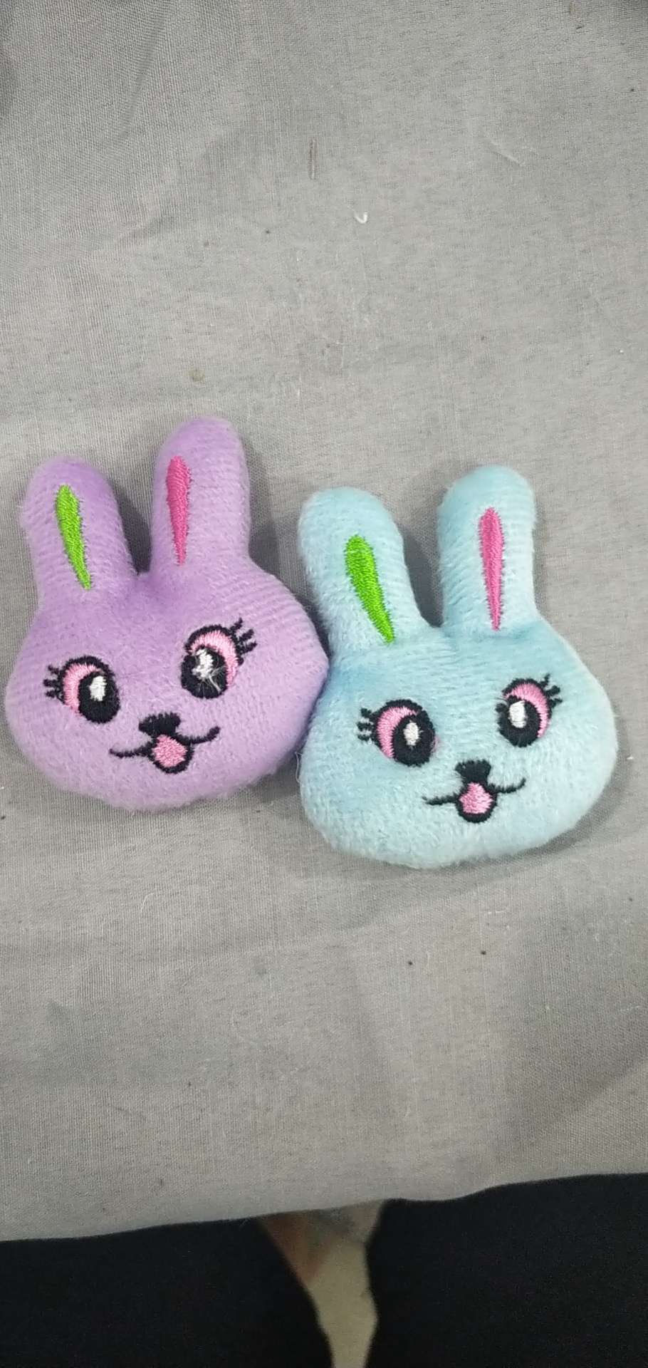 diy手工配件鞋袜毛绒小公仔睫毛大眼兔动物卡通发饰毛绒材料耳罩配件