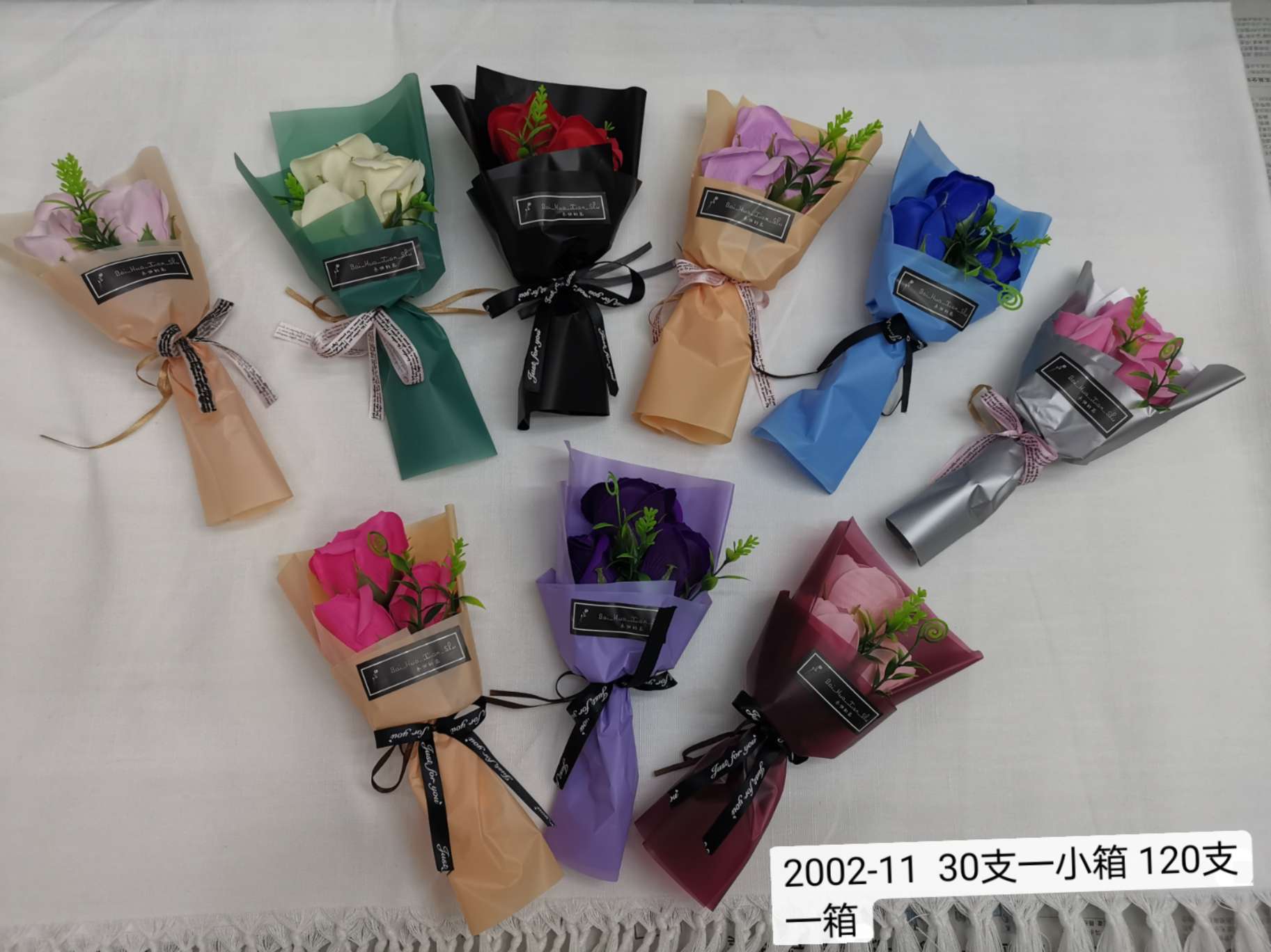 Teachers' Day gift, Mother's Day and Christmas gift: 3 faux soaps, rose Sea Ruo 03