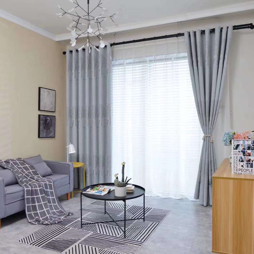 Fulu (Lu) Shou multi-color linen high-precision jacquard medium and high-end curtain fabric undefined