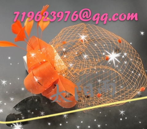 Top hat flower, wedding dress headdress, elastic gauze net full figure