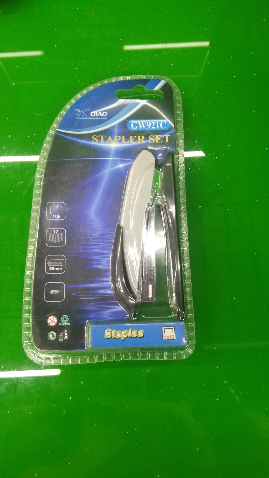 Stapler set, stapler, staples, stapler, staples, set stapler, 10-gauge staples, office supplies, stationery supplies Specification image