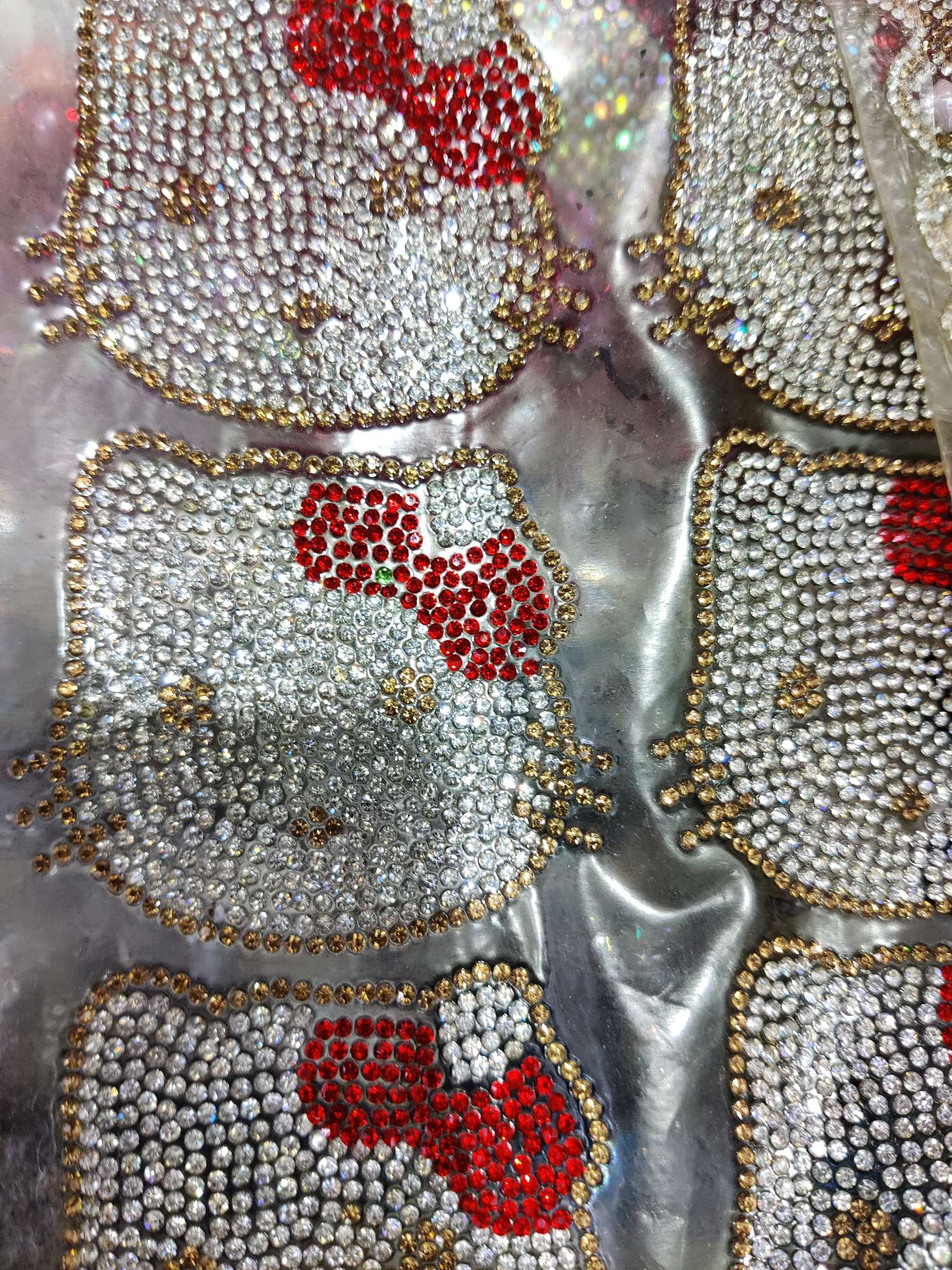 Rhinestone glue net K cat