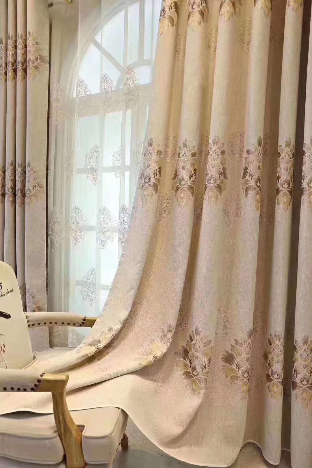 New style factory direct sales available for retail and wholesale of high-end jacquard curtains made of Carshenie Item Picture