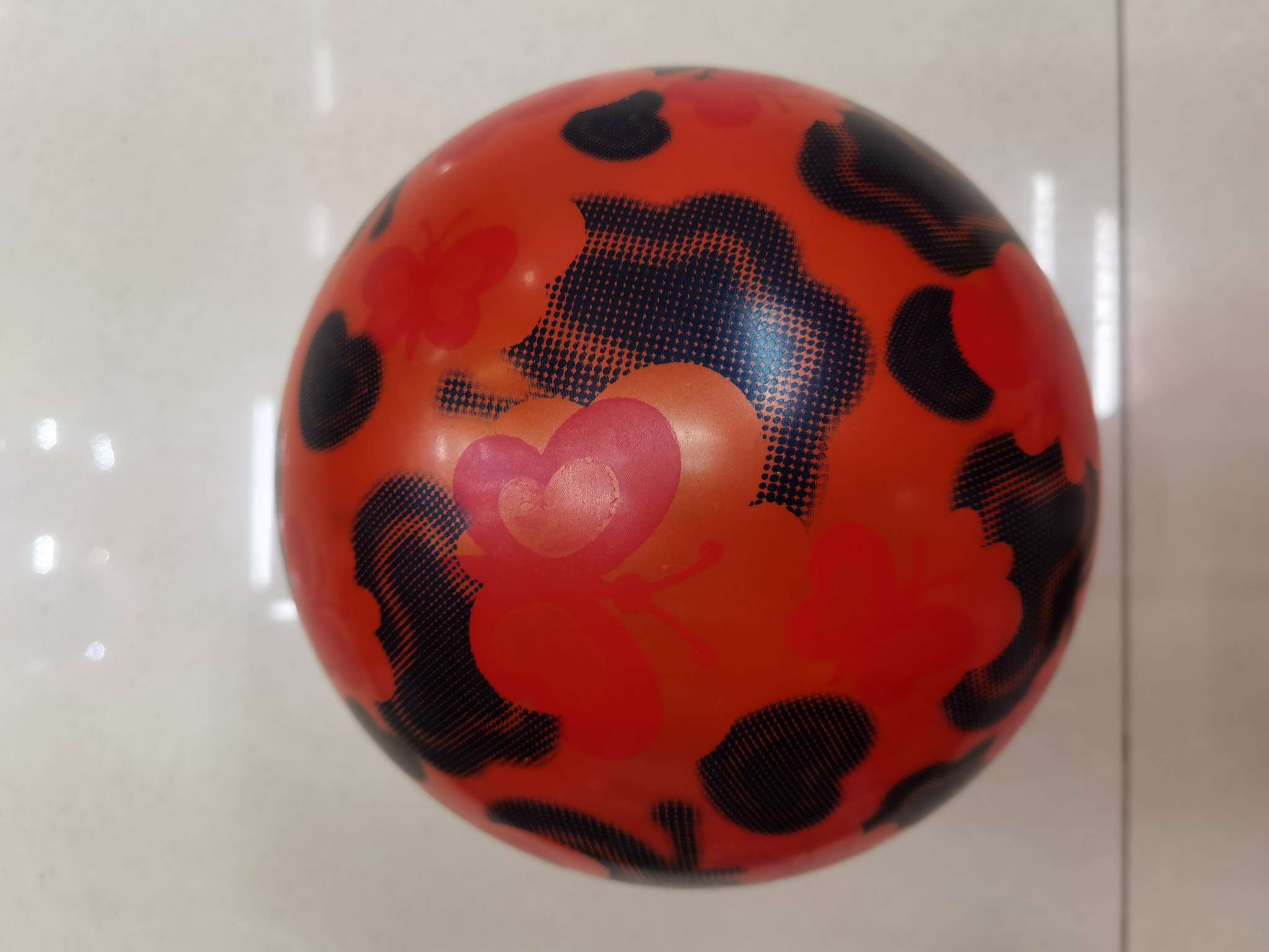 厂家直销9寸印小蝴蝶卡通pvc球