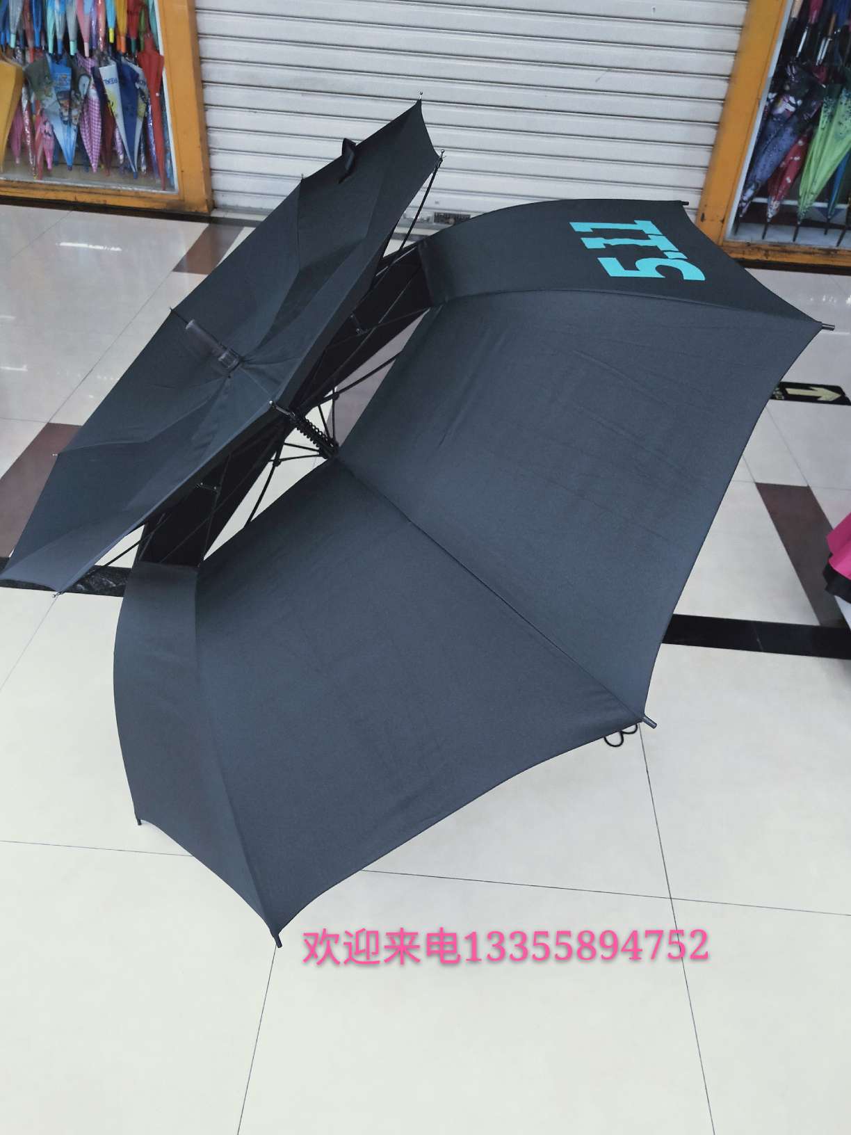 双层雨伞长柄雨伞学生晴雨两用防晒遮阳太阳伞防紫外线