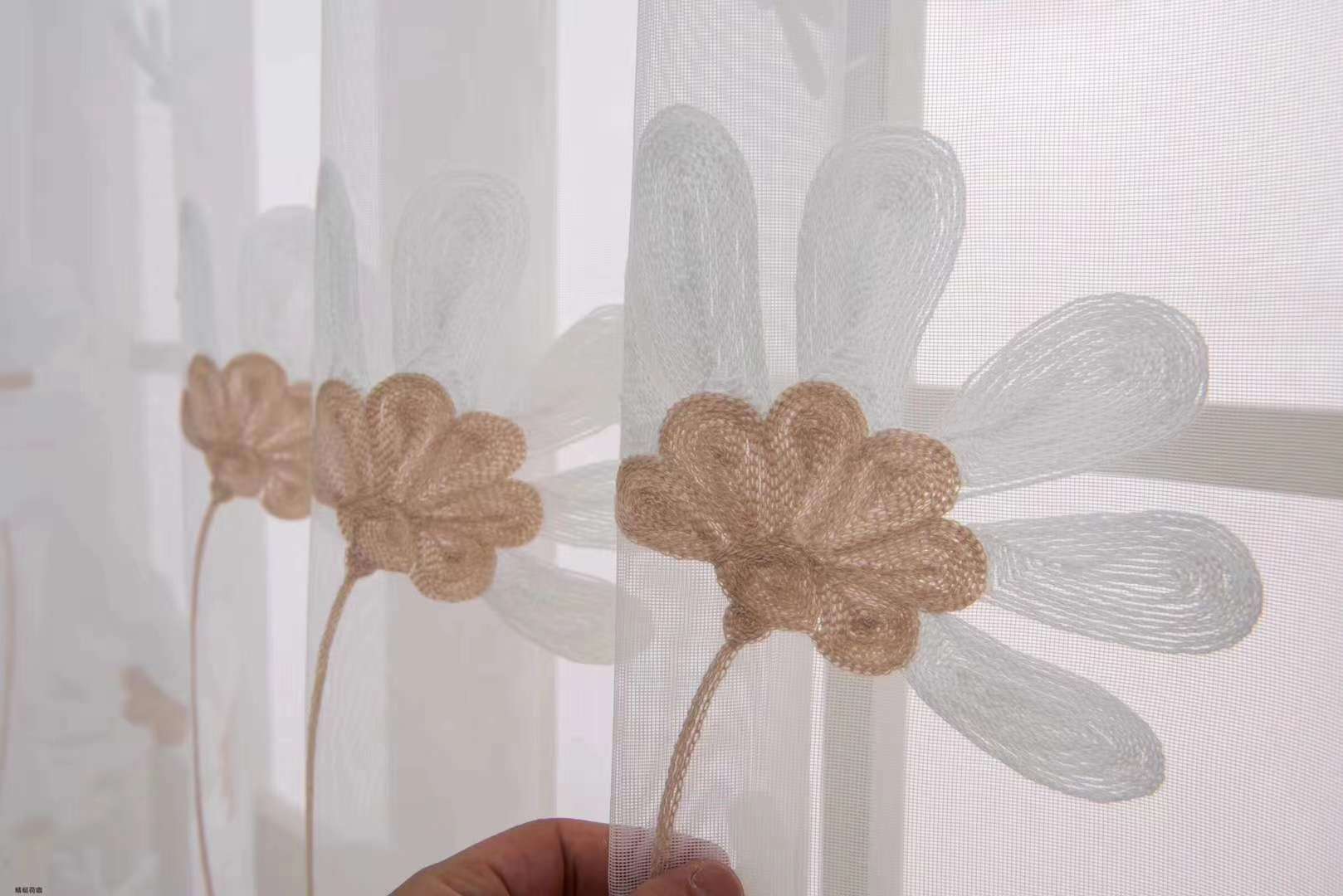 New style factory direct sales available for retail and wholesale of card-shaped dragonfly water embroidery curtain gauze undefined