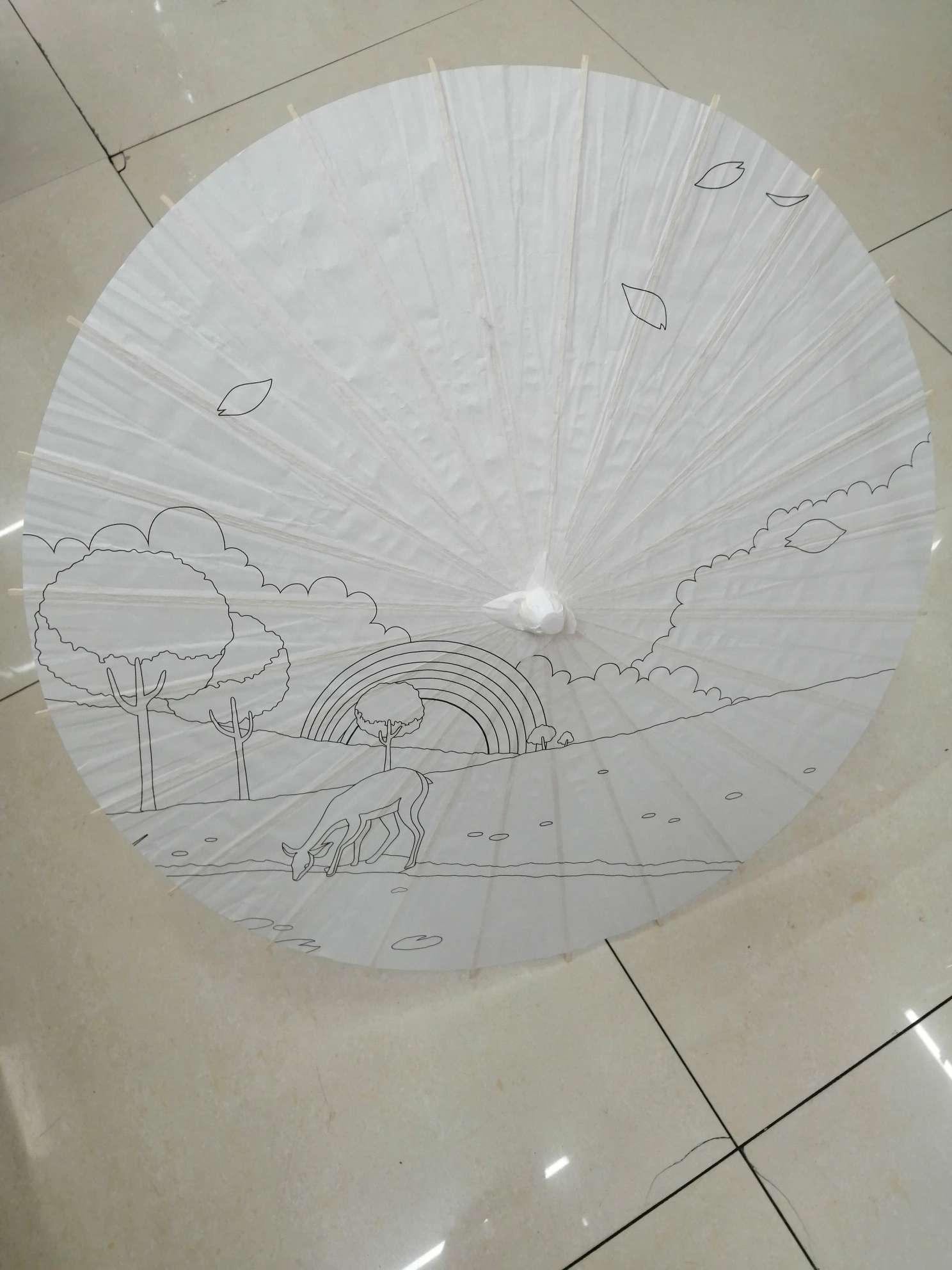 儿童DIY纸伞详情图7