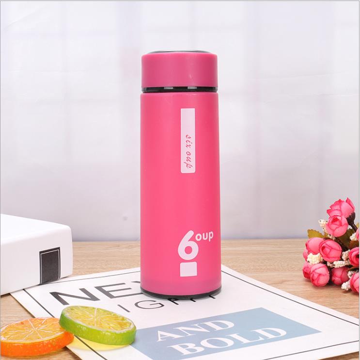 隔热双层商务玻璃水杯彩色创意塑料杯定制logo印字订制广告杯订做详情图8