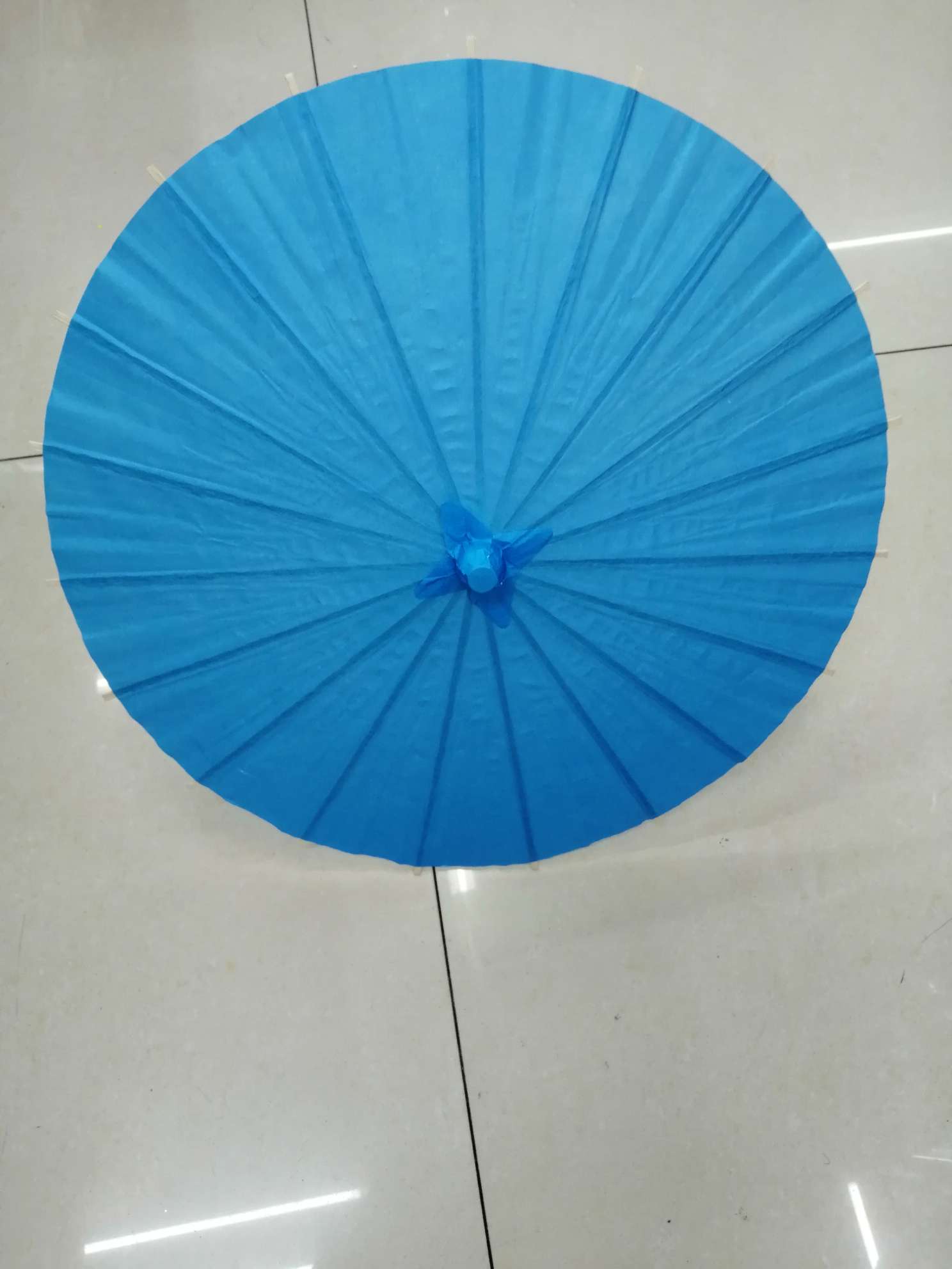 儿童DIY纸伞白底实物图