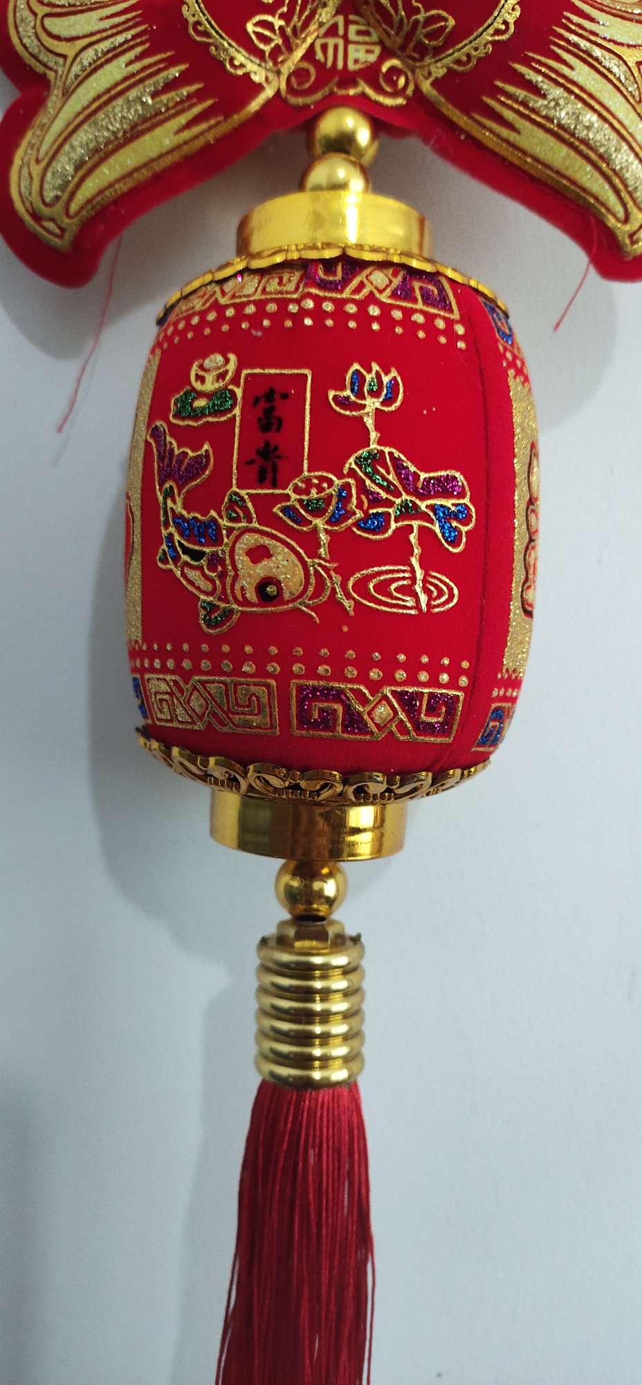 Hot Stamping Small Double Fish Hanging Small Wax Gourd Lantern Festival Wedding Festival Supplies Manufacturers Direct To Sample Custom House-Moving New House Application Scenario