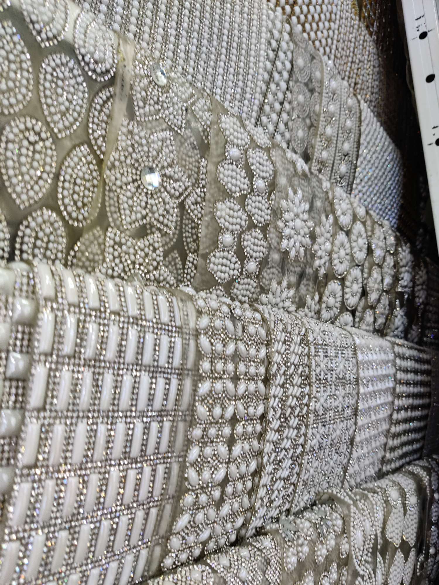 Rhinestone Rubber Mesh Hot Figure 6 details Picture