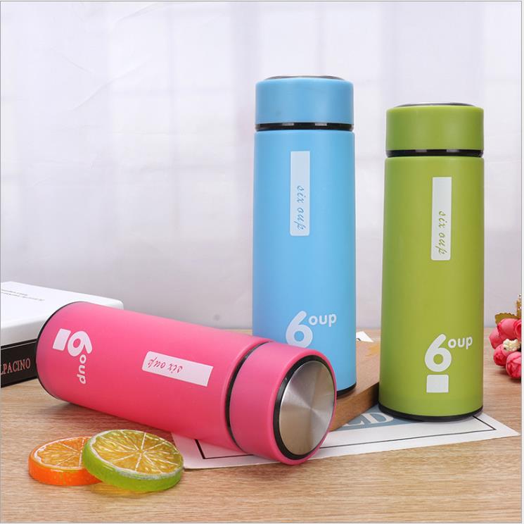隔热双层商务玻璃水杯彩色创意塑料杯定制logo印字订制广告杯订做白底实物图