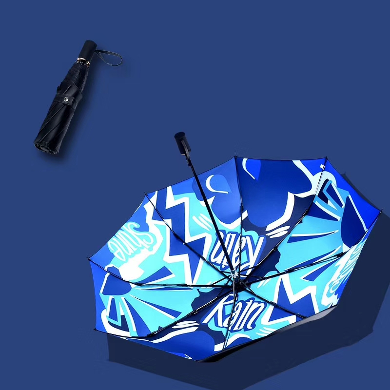 Nine-ply board full shading black rubber sun protection umbrella details Picture