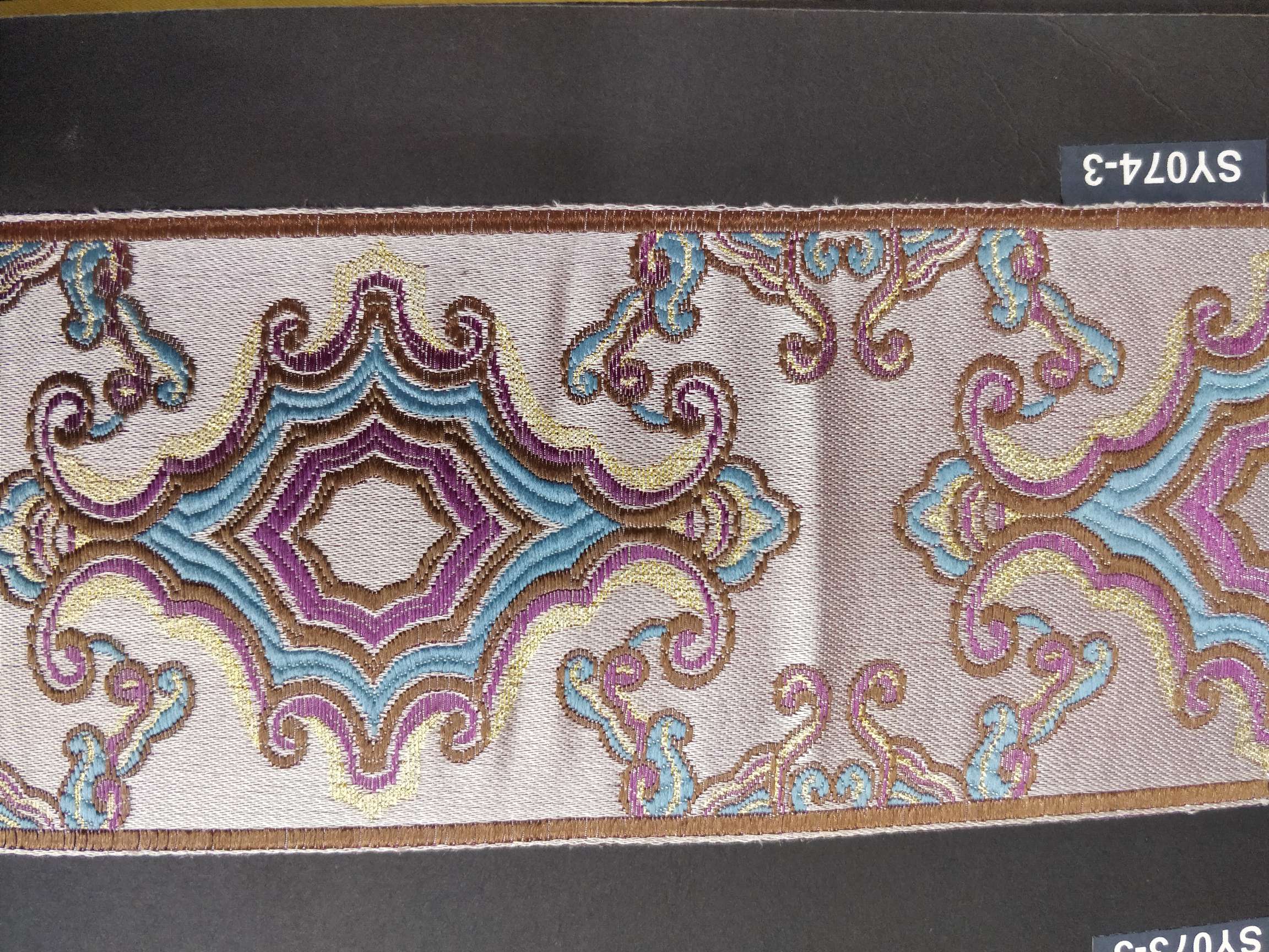 SY074-3 All kinds of computer national lace series embroidery clothing accessories National clothing lace webbing can be customized thumbnail
