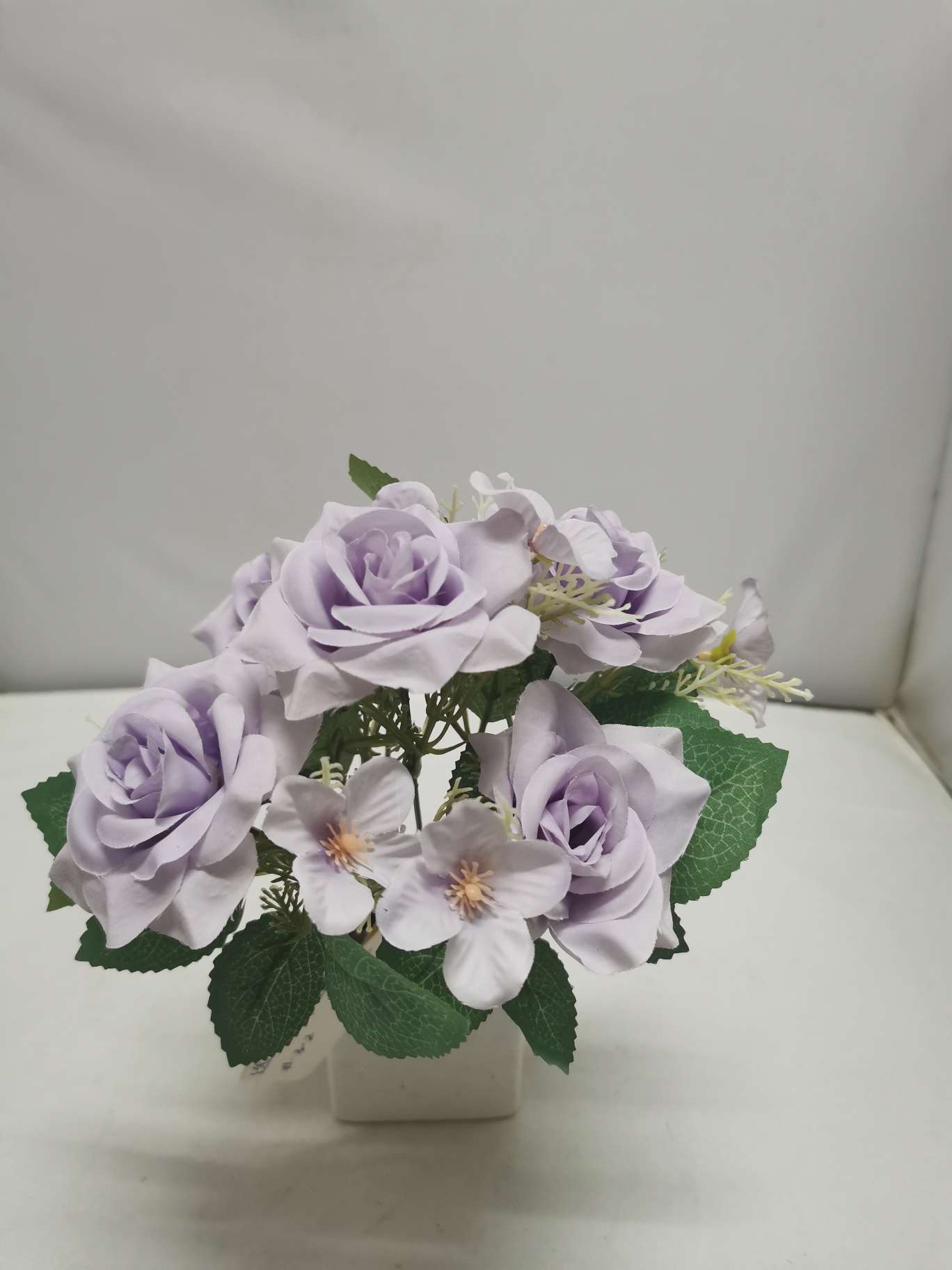 5头玫瑰 仿真花 工艺品 婚庆 假花 家用装饰 情人节详情图7