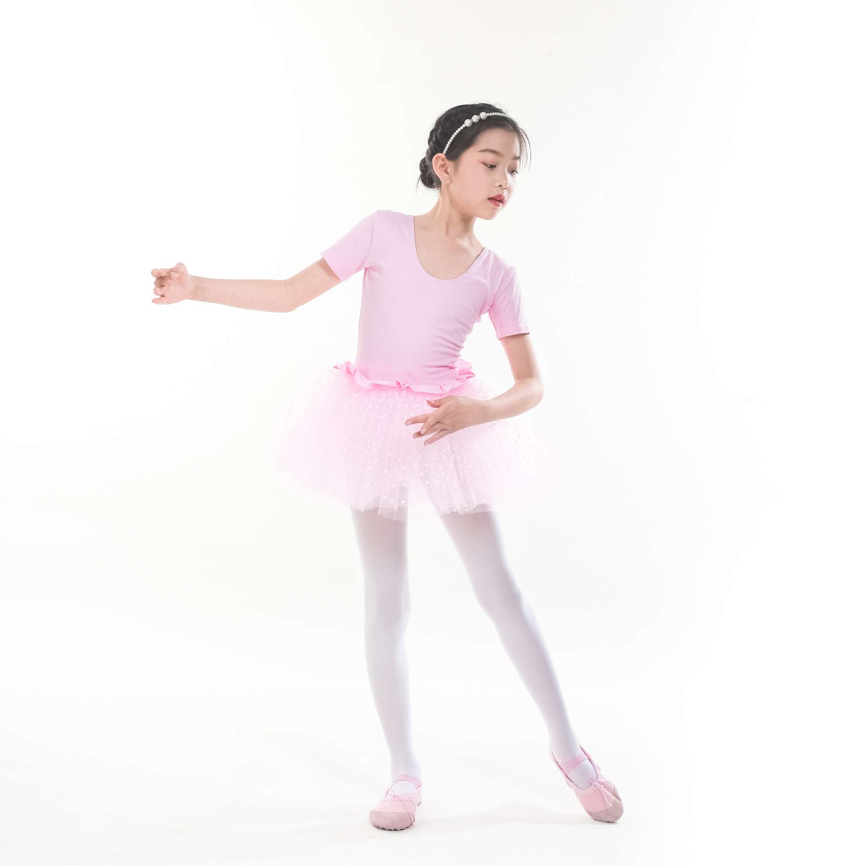 舞蹈服儿童女练功服装幼儿拉丁舞蹈衣服女童芭蕾舞裙详情图4