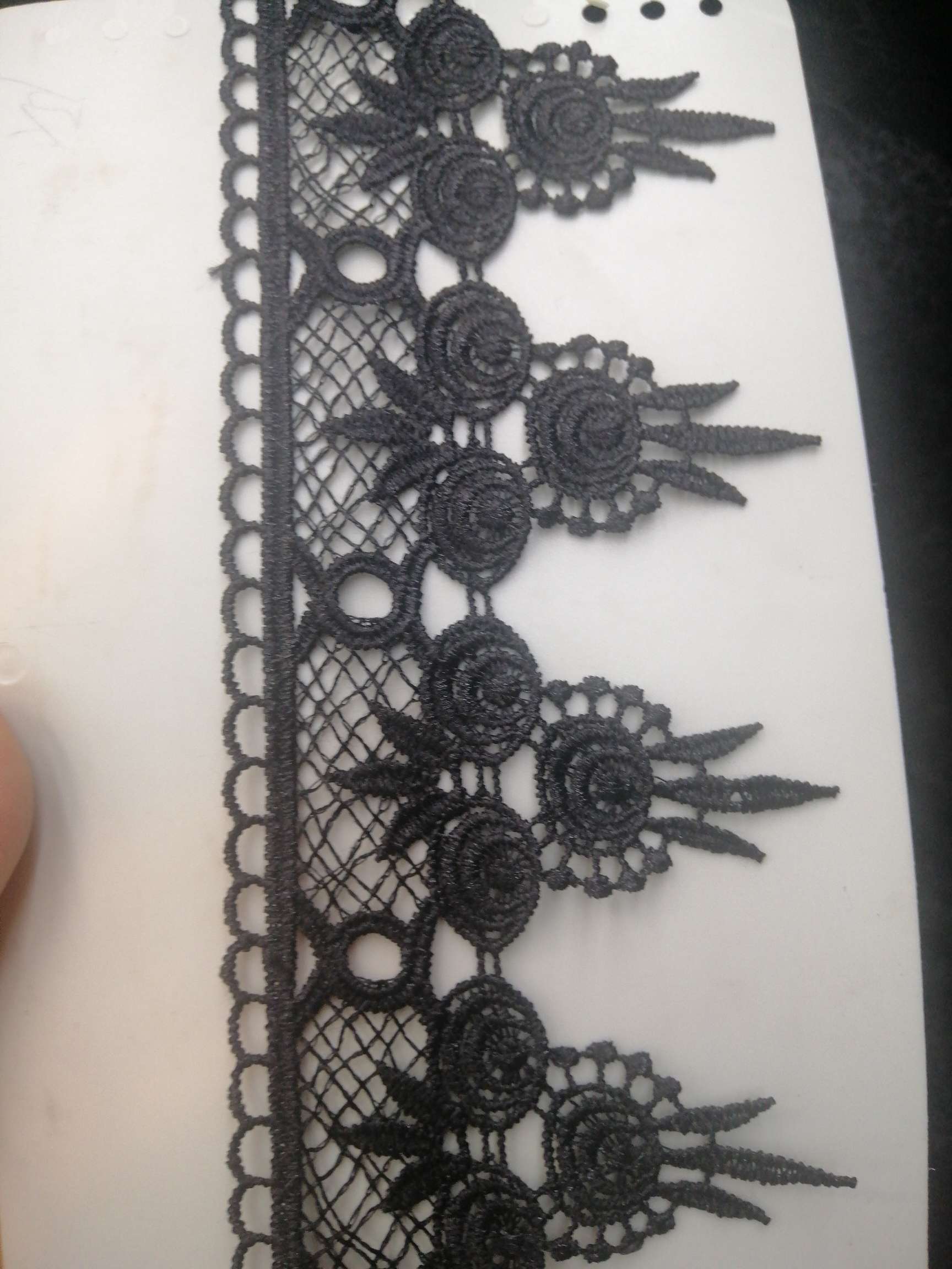 Wide Point Lace Textile Accessories Fashion
