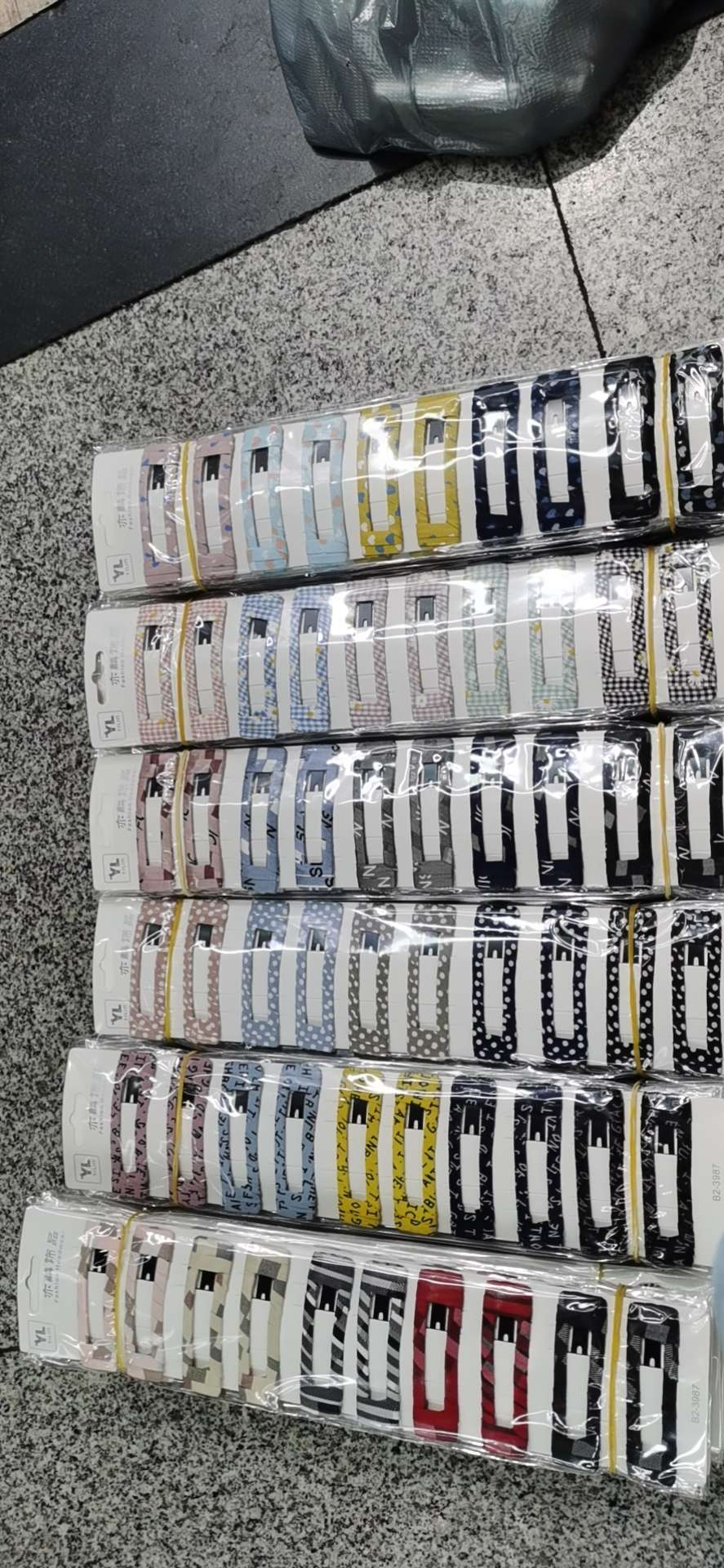 花布料方块8公分BB夹