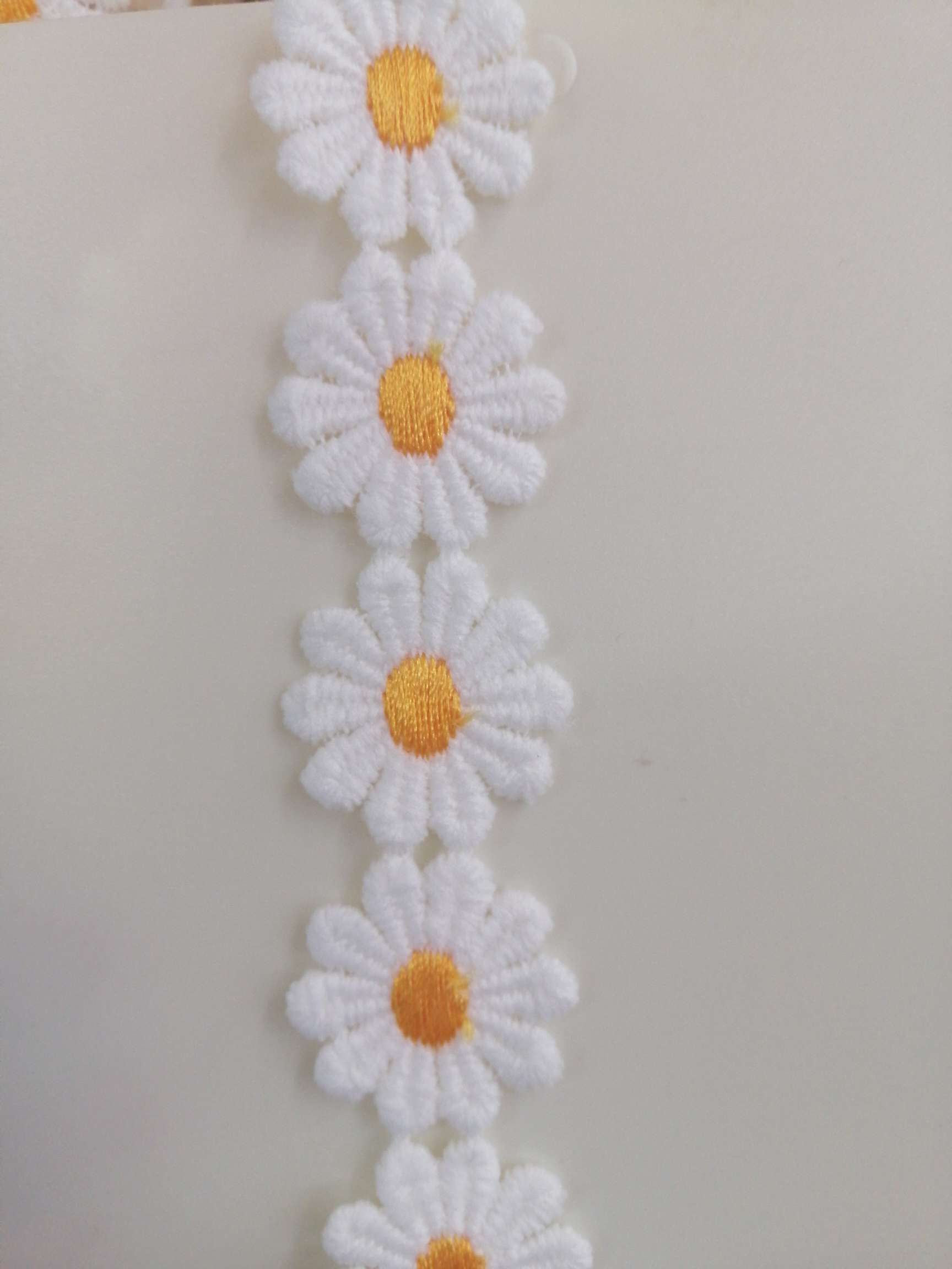 Orange Yellow Chrysanthemum Lace Fabric New Lace